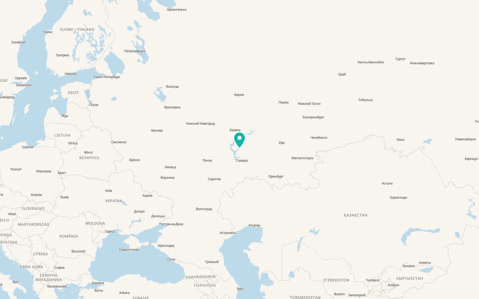 Map of Novaya Mayna