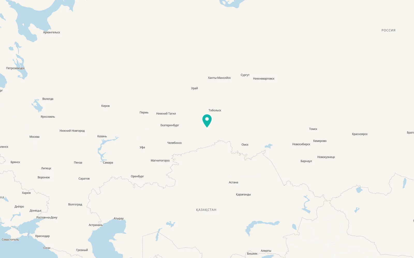 Map of Novaya Zaimka