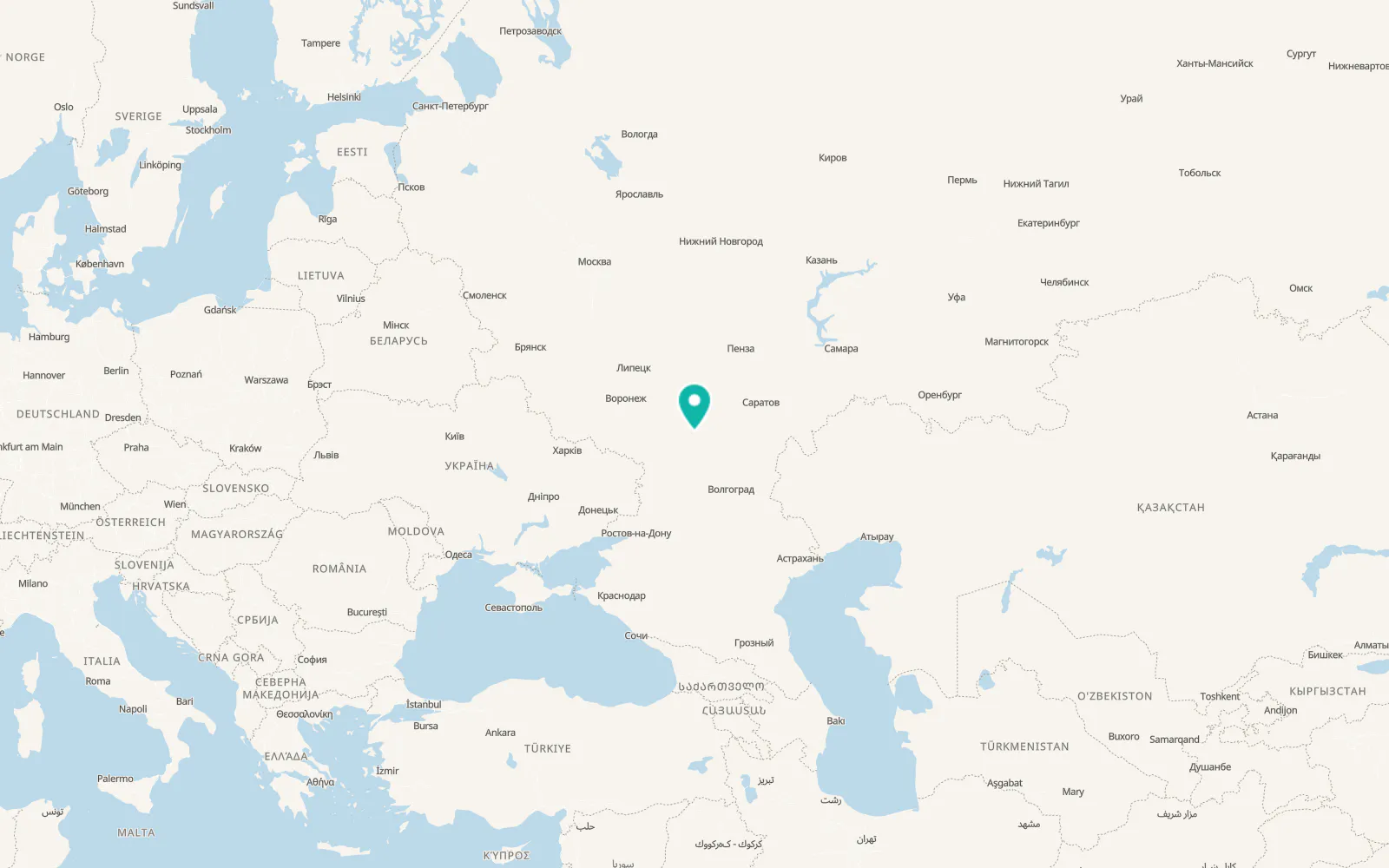 Map of Novoanninskiy
