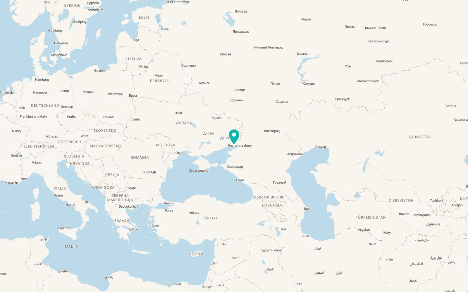 Map of Novobessergenovka