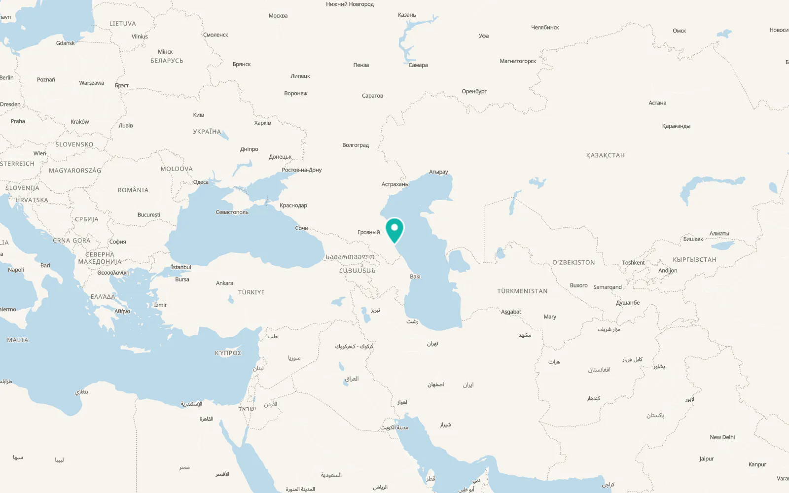 Map of Novokayakent