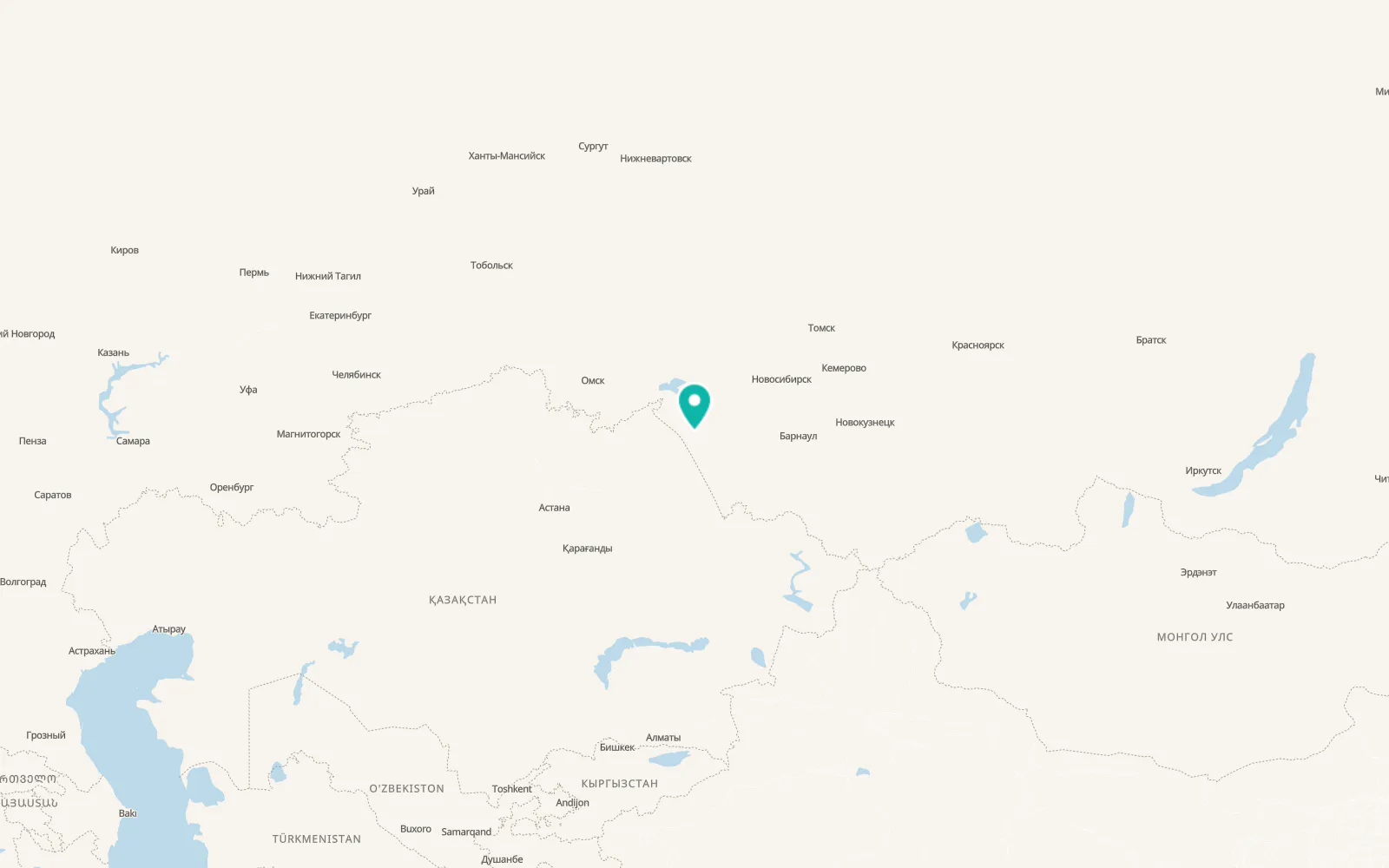 Map of Novopeschanoye