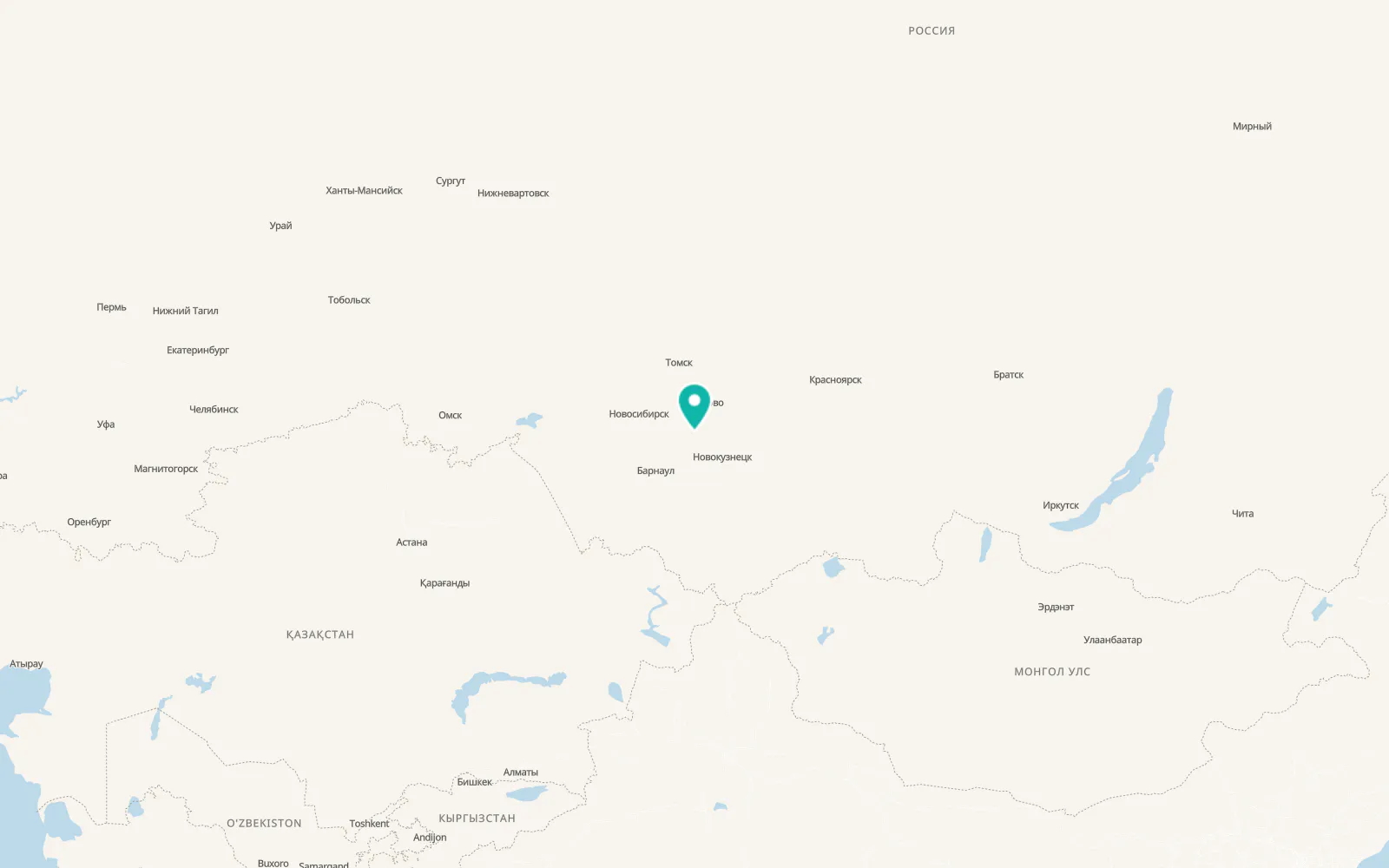 Map of Novopesterevo