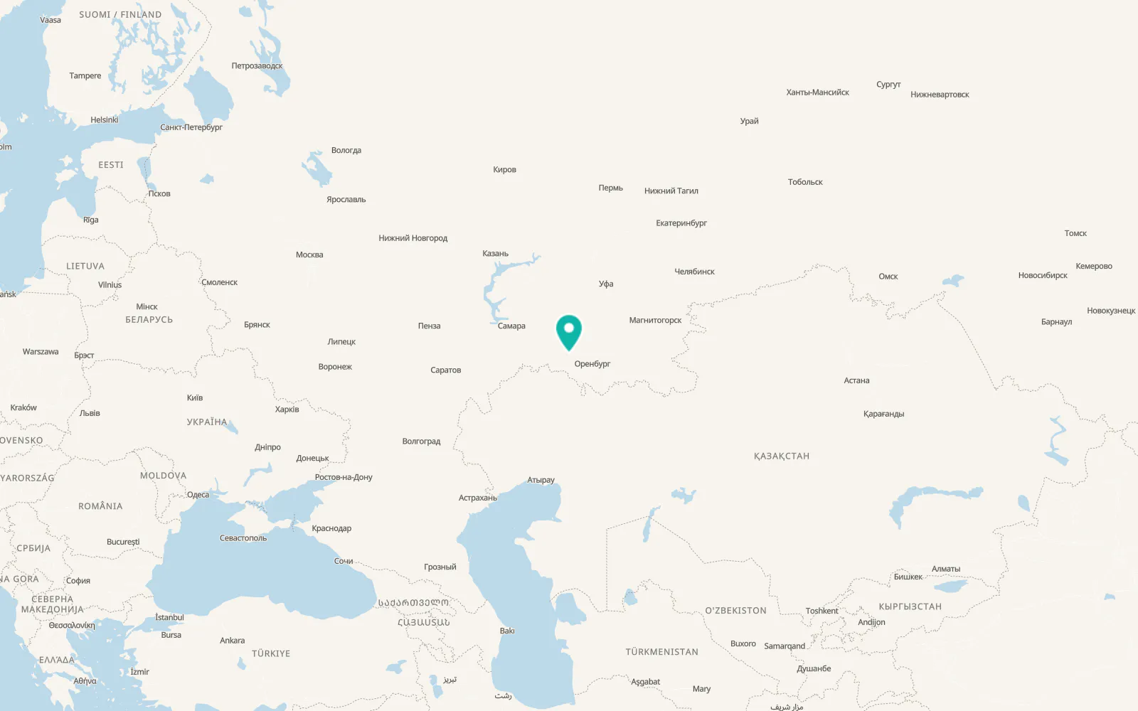 Map of Novosergiyevka