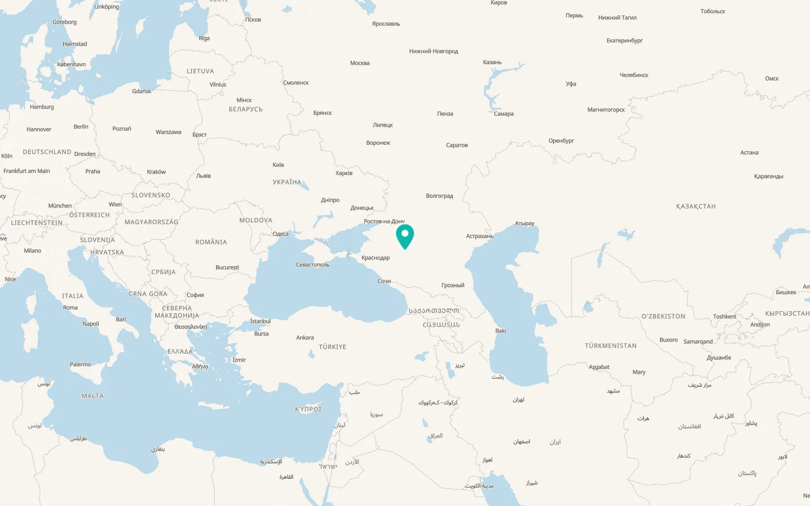 Map of Novotroitskaya