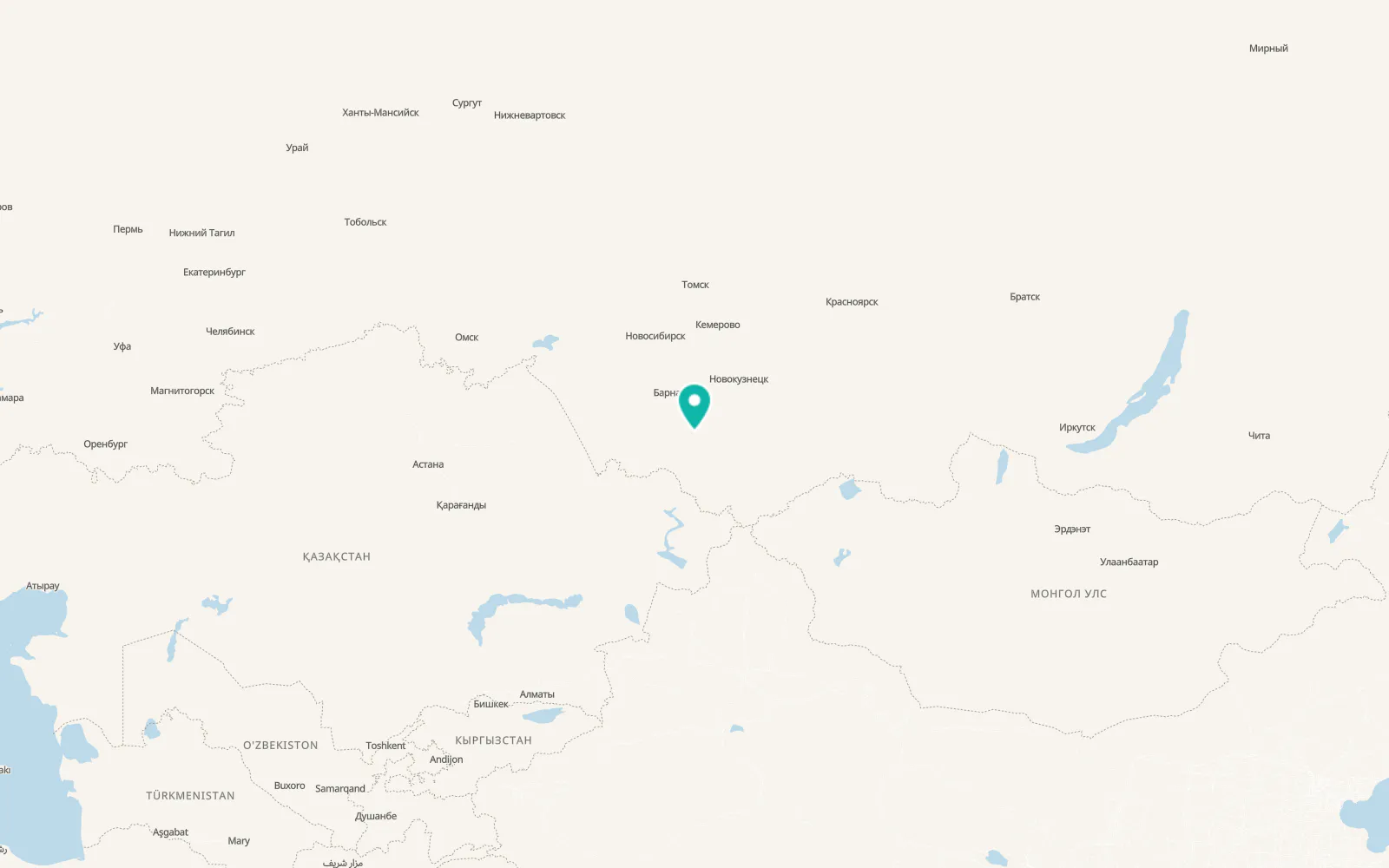 Map of Novotyryshkino