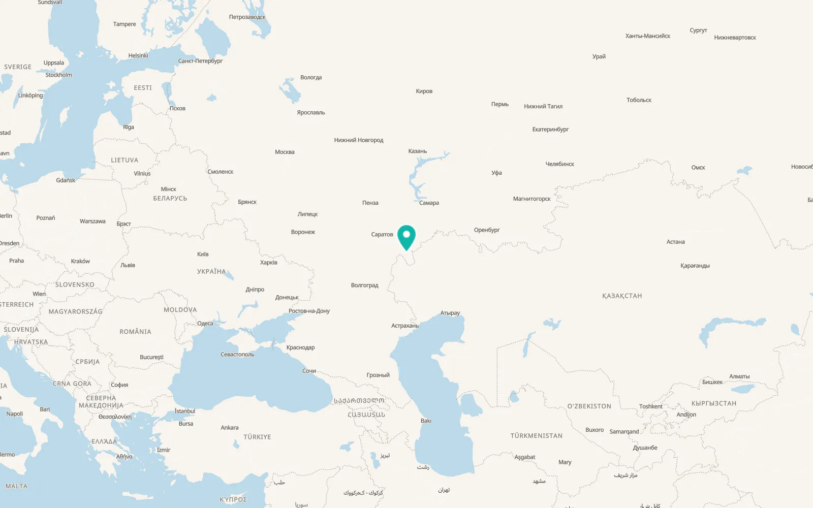 Map of Novouzensk