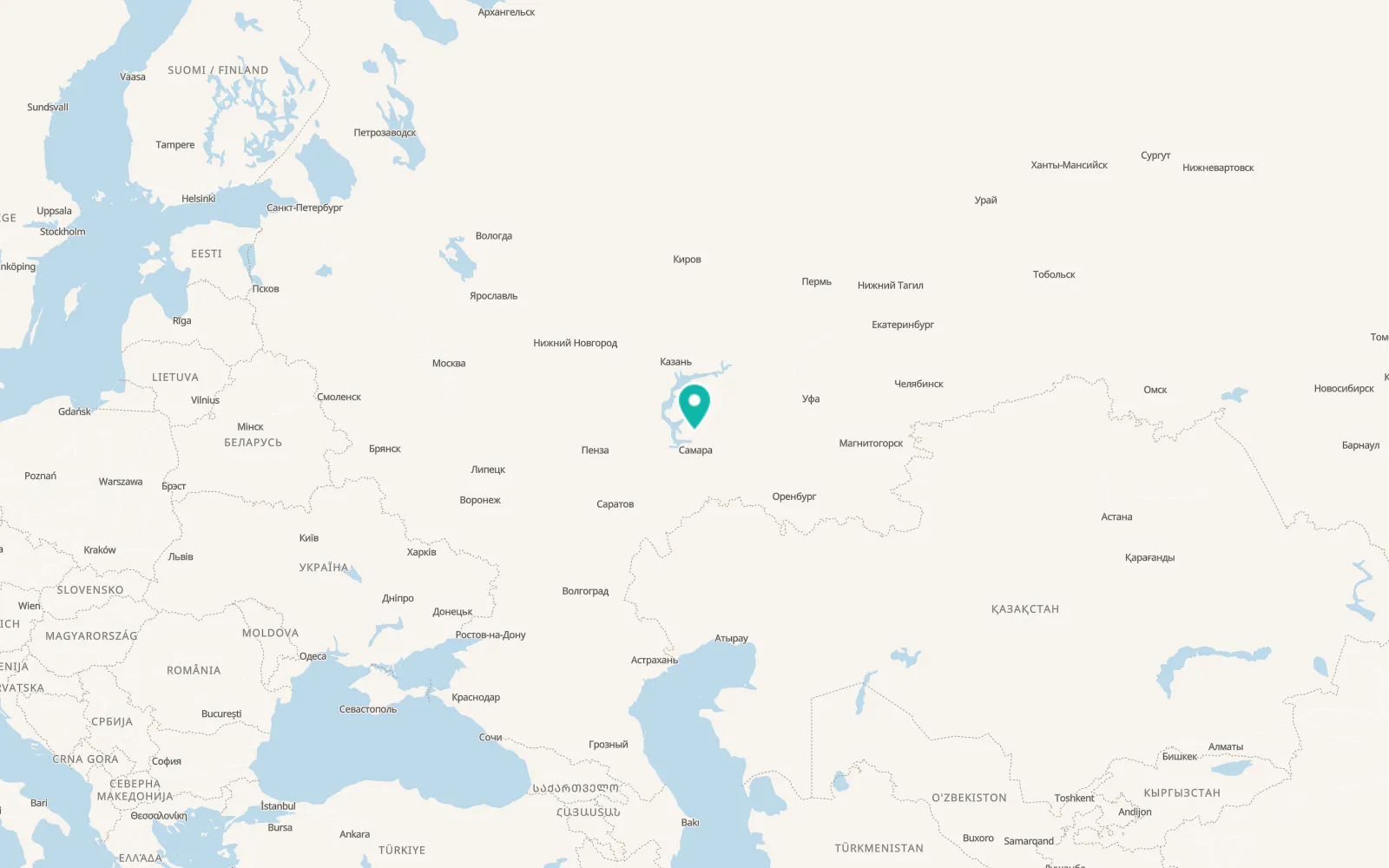 Map of Novyy Buyan
