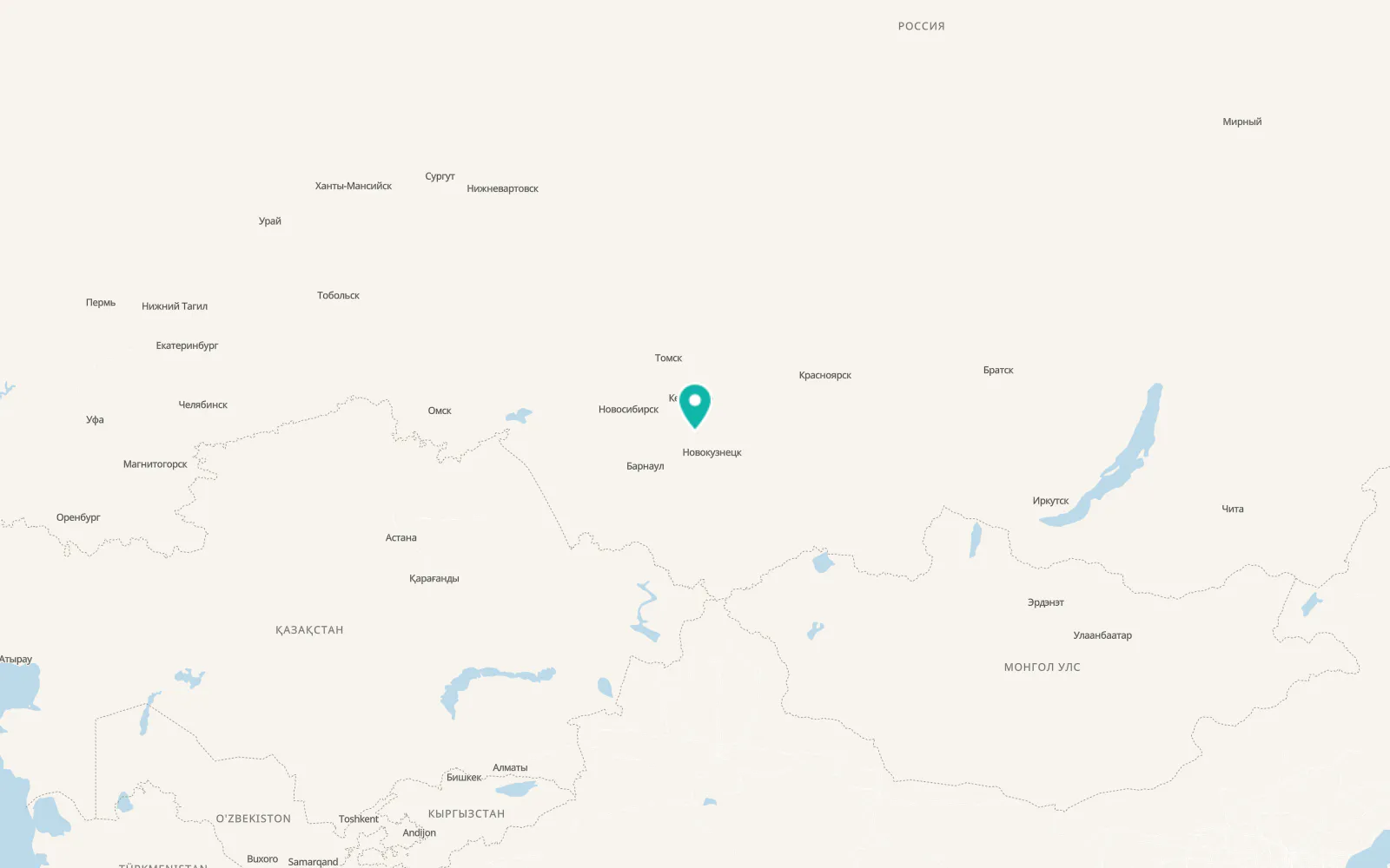 Map of Novyy Gorodok