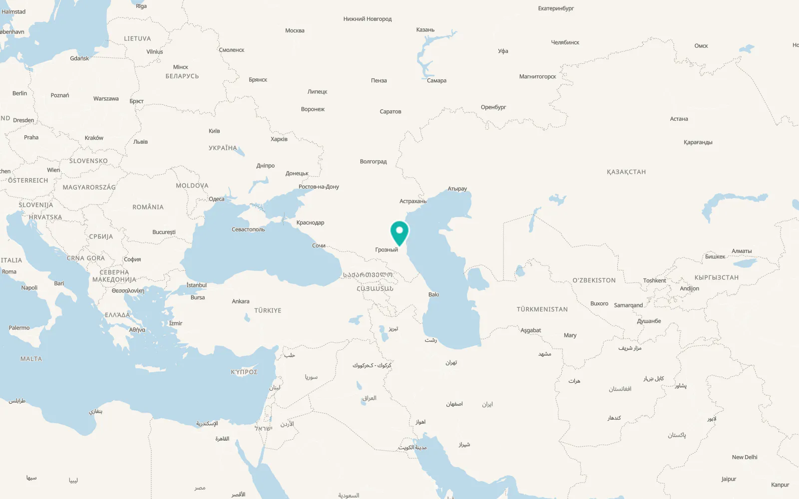 Map of Novyy Kostek