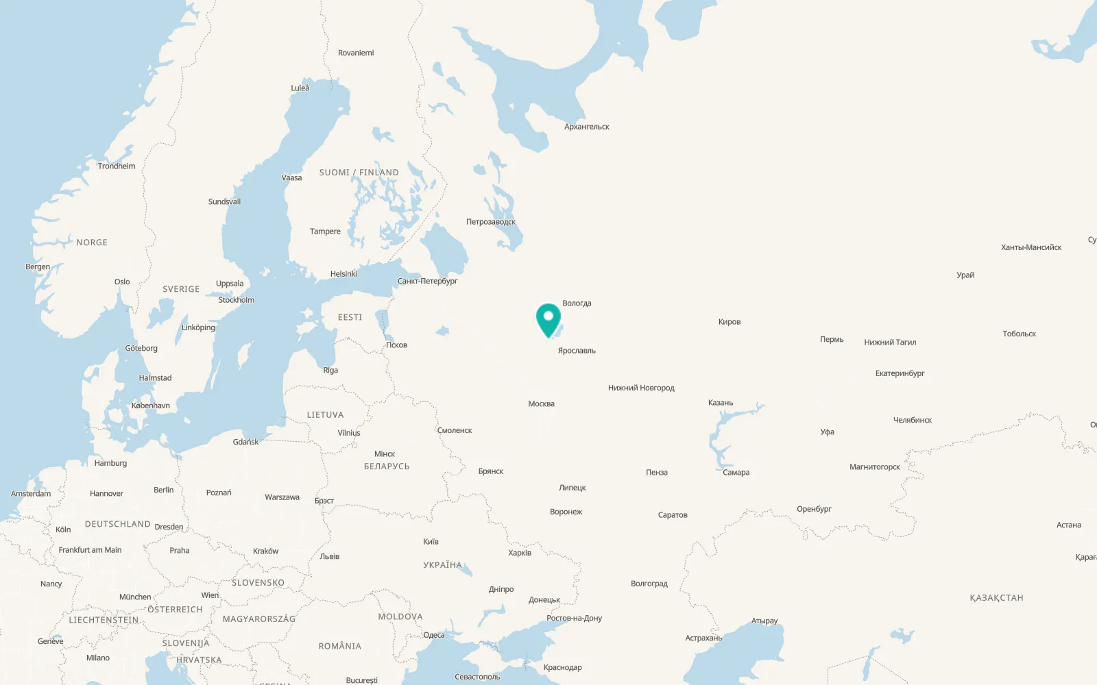 Map of Novyy Nekouz