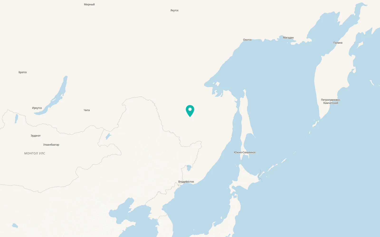 Map of Novyy Urgal