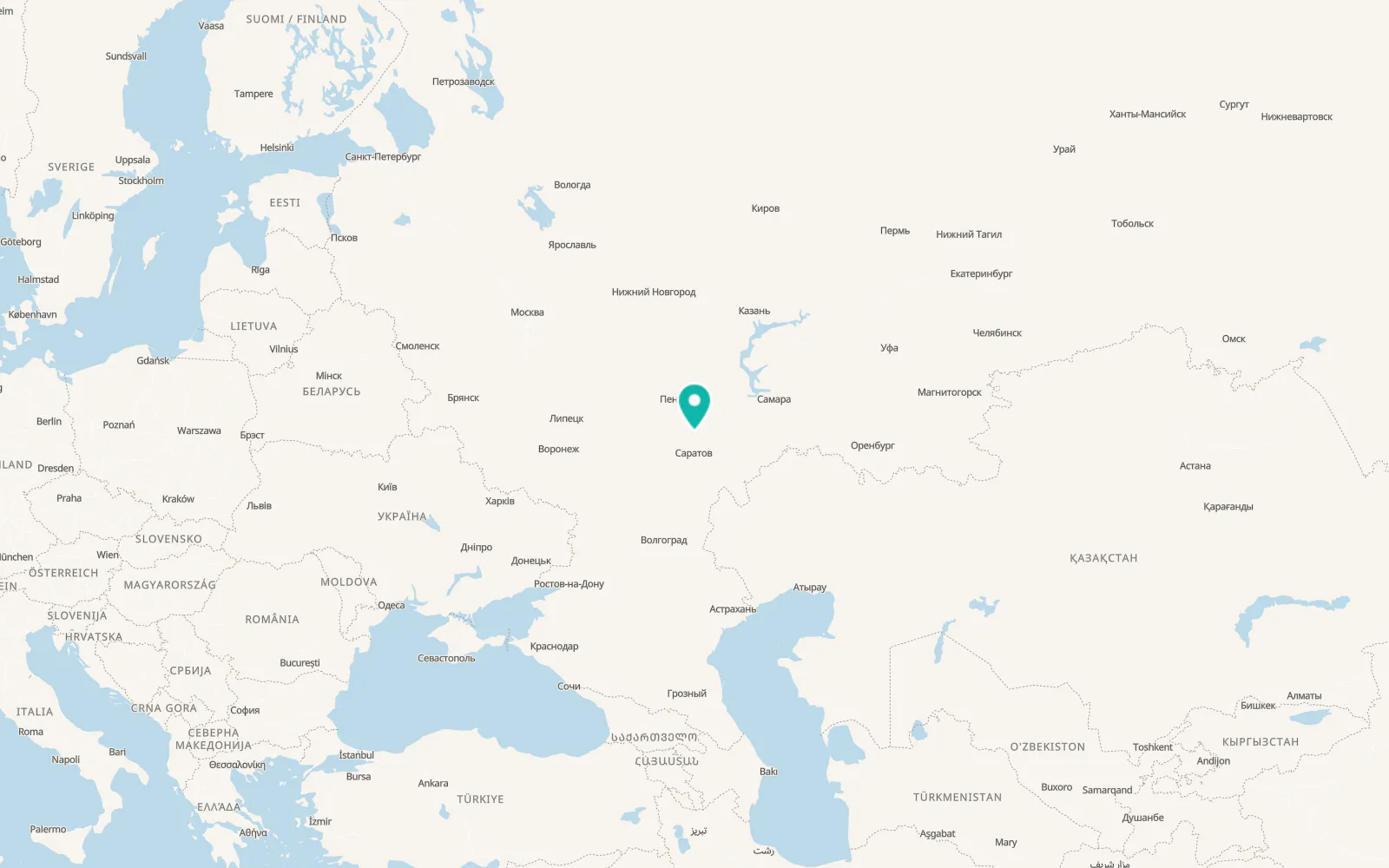 Map of Novyye Burasy