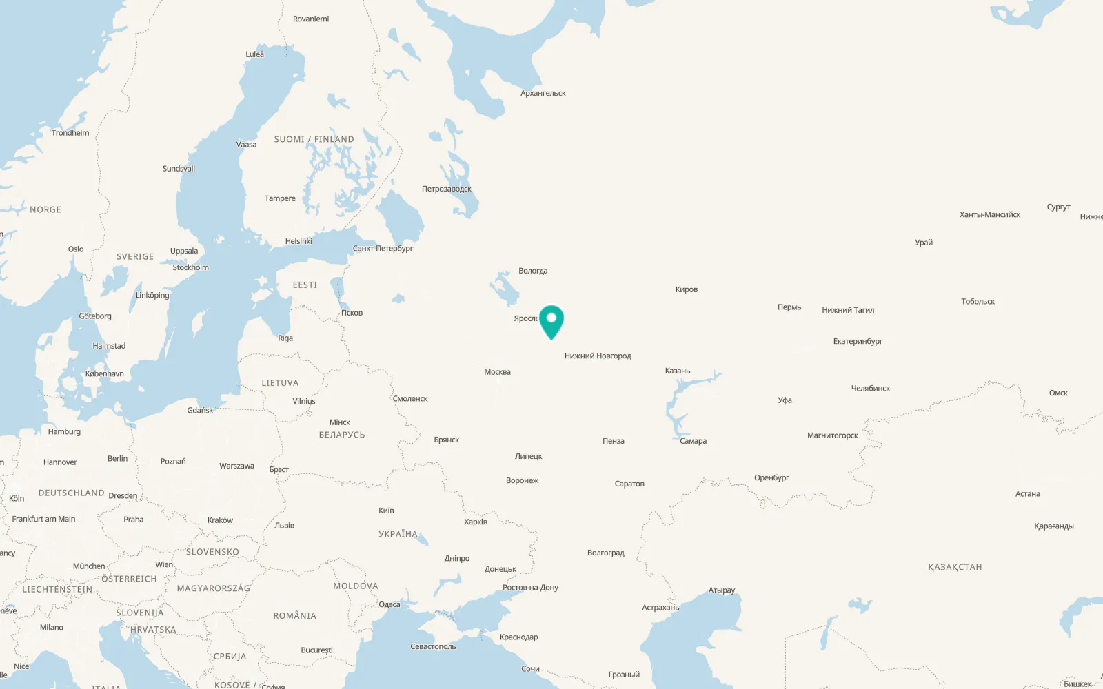 Map of Novyye Gorki