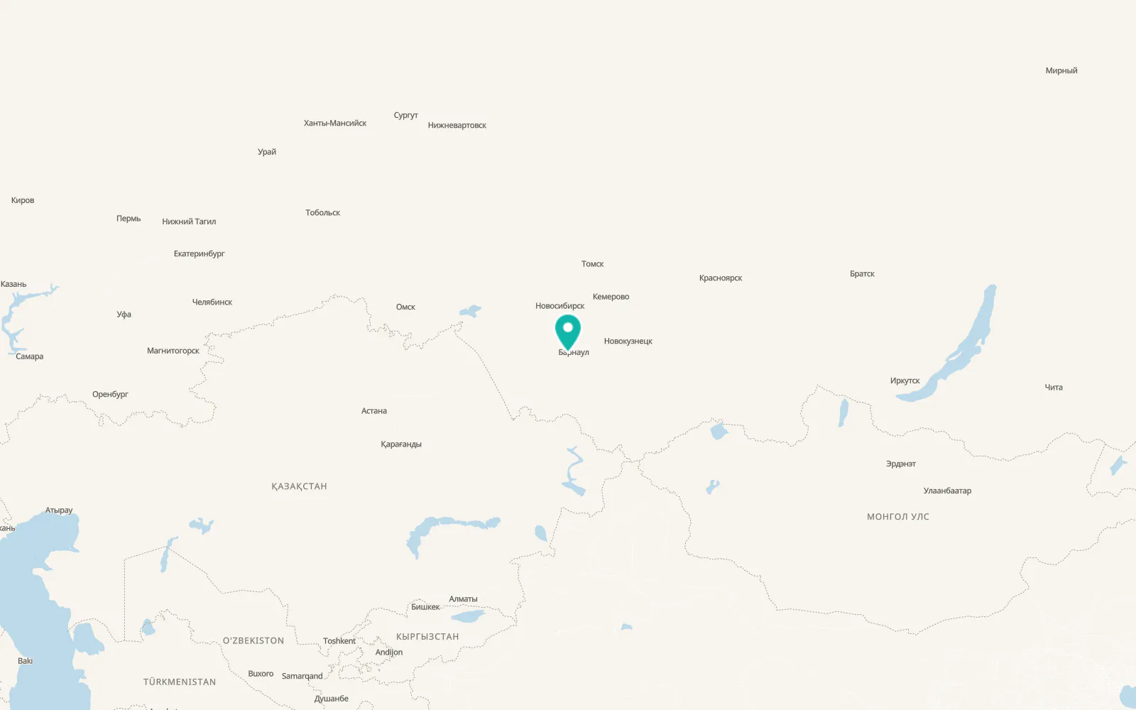 Map of Novyye Zori