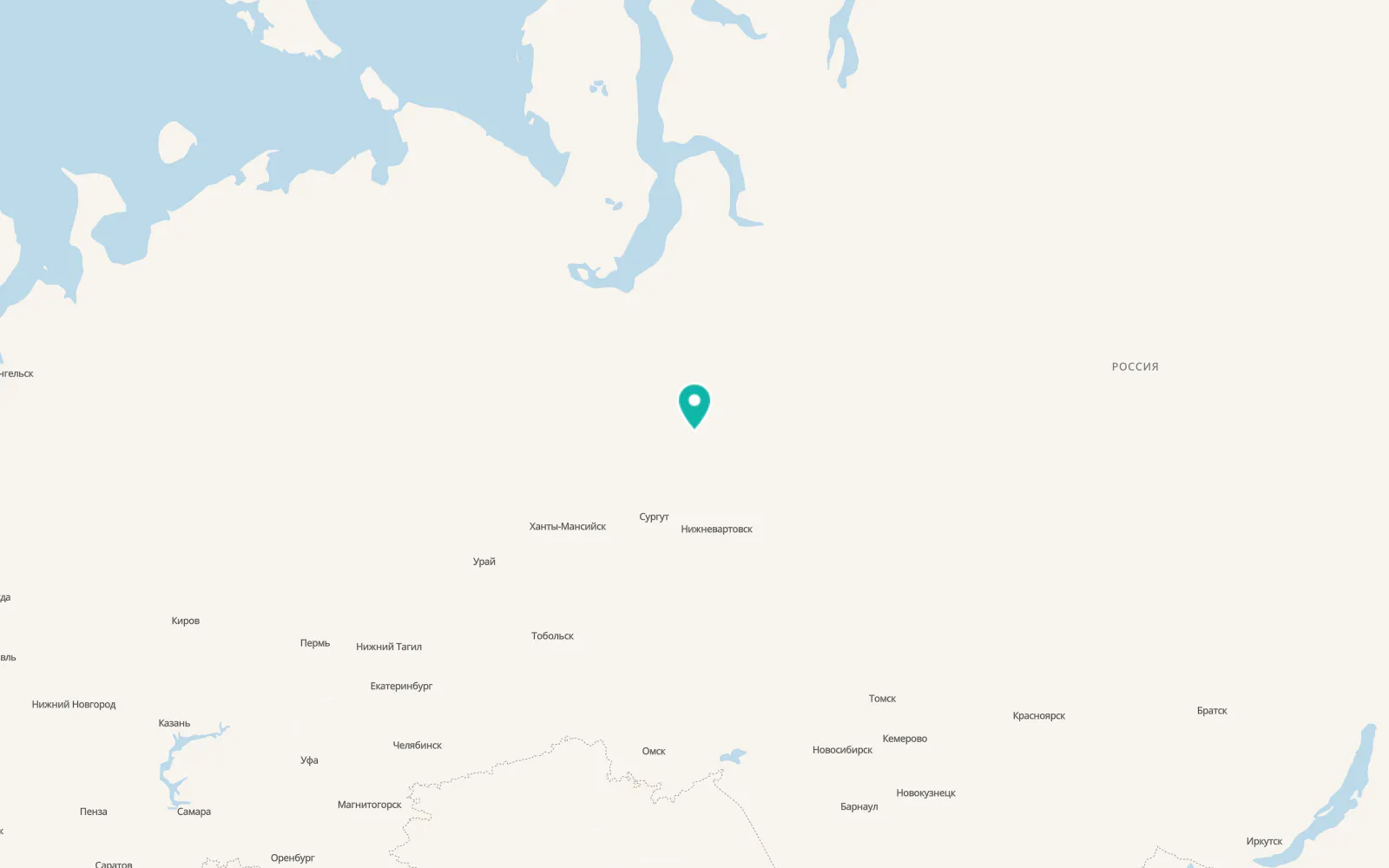 Map of Noyabrsk