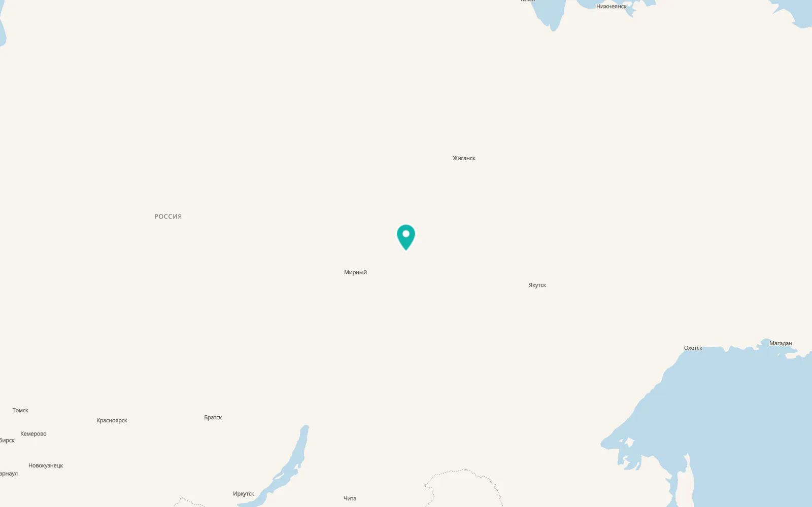 Map of Nyurba