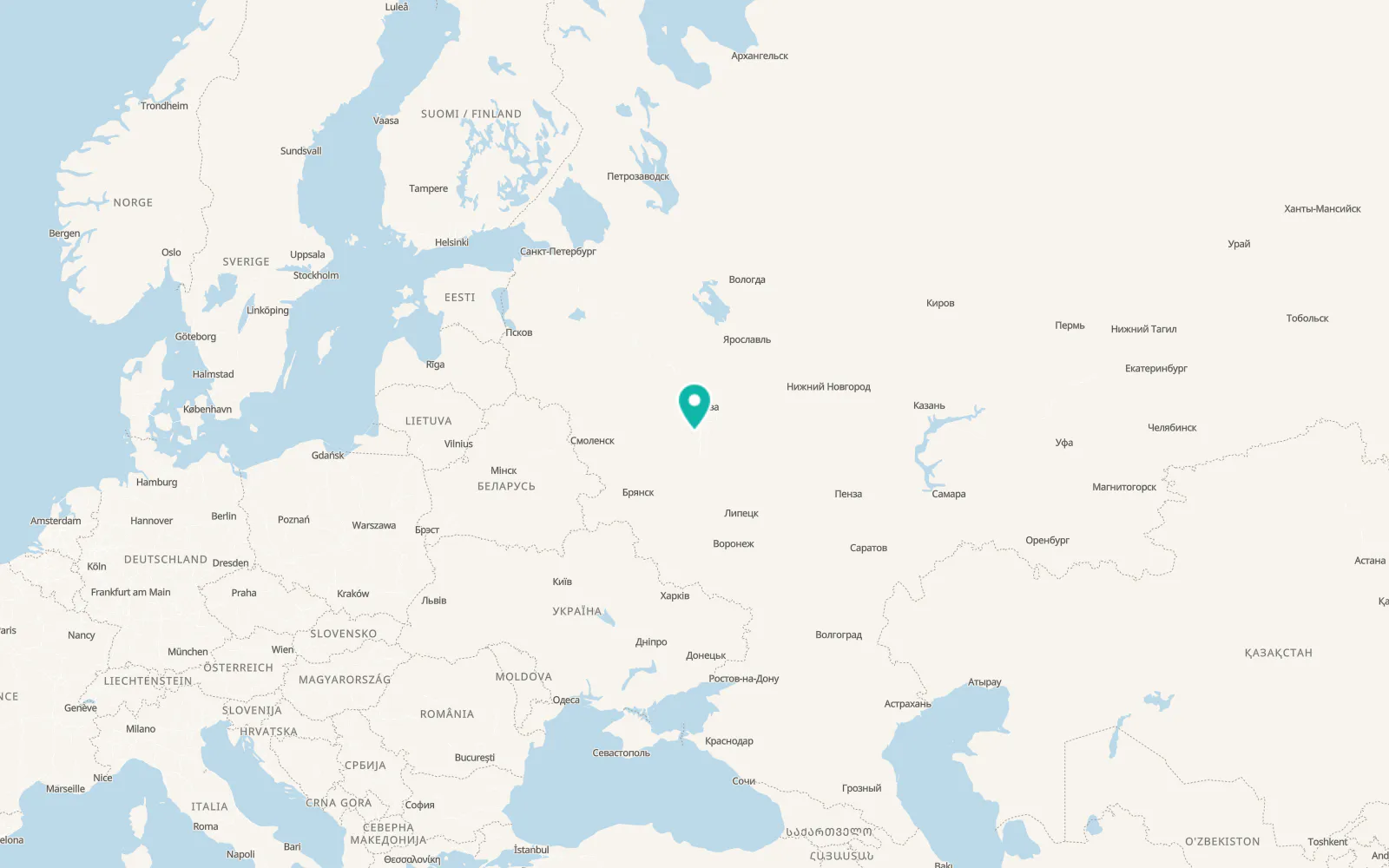 Map of Obolensk