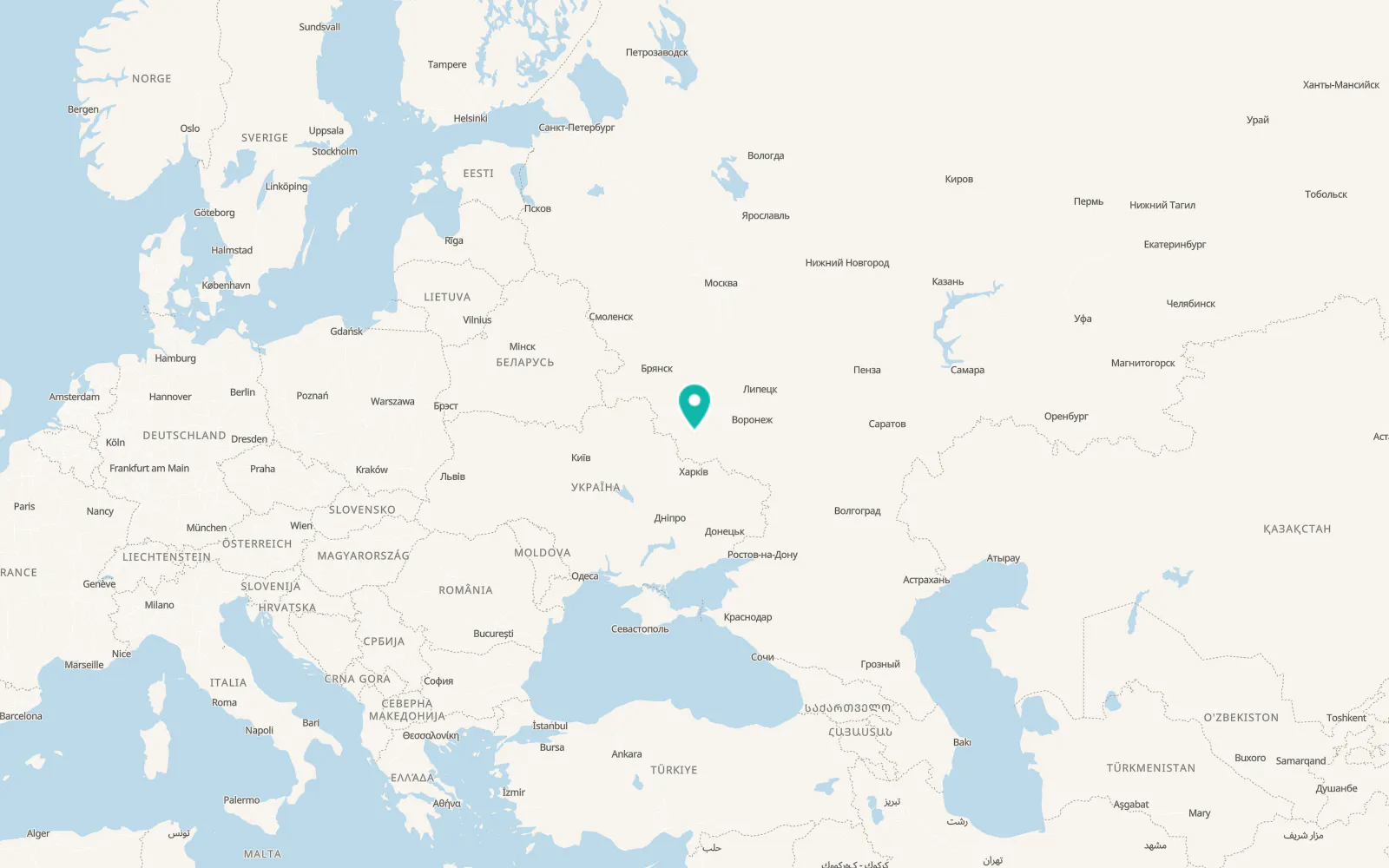 Map of Oboyan’