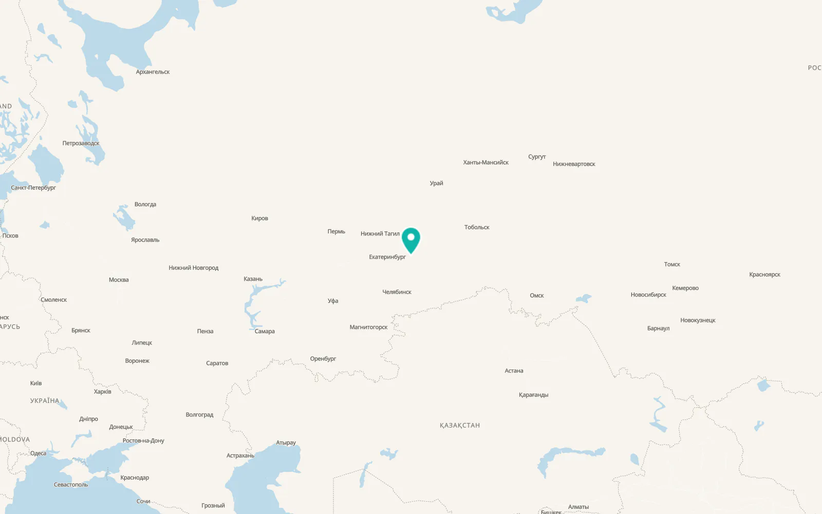 Map of Obukhovskoye