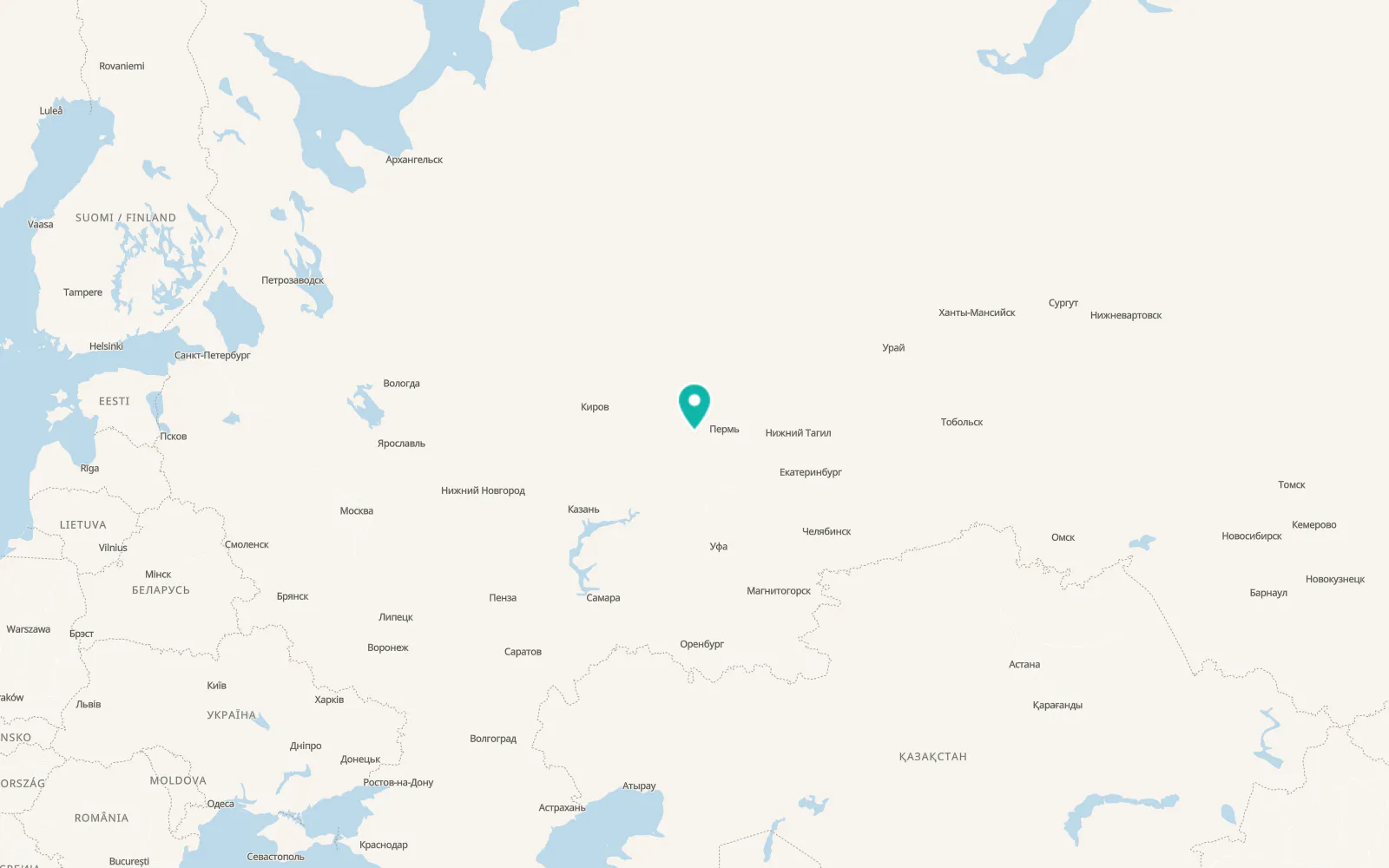 Map of Ochër