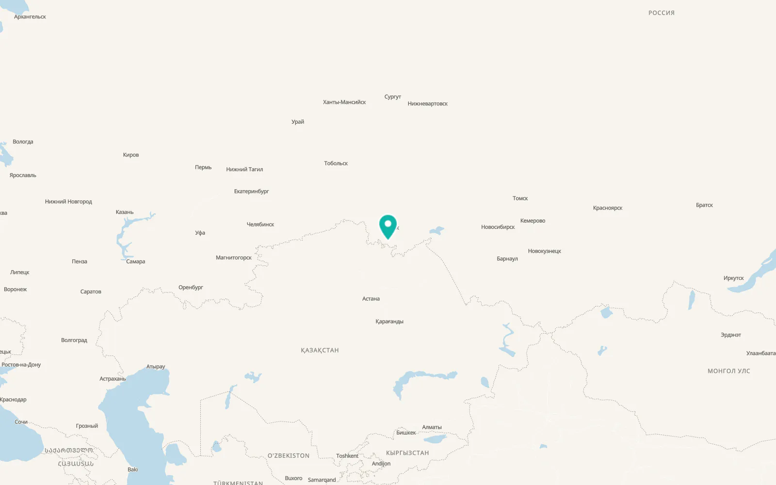 Map of Odesskoye