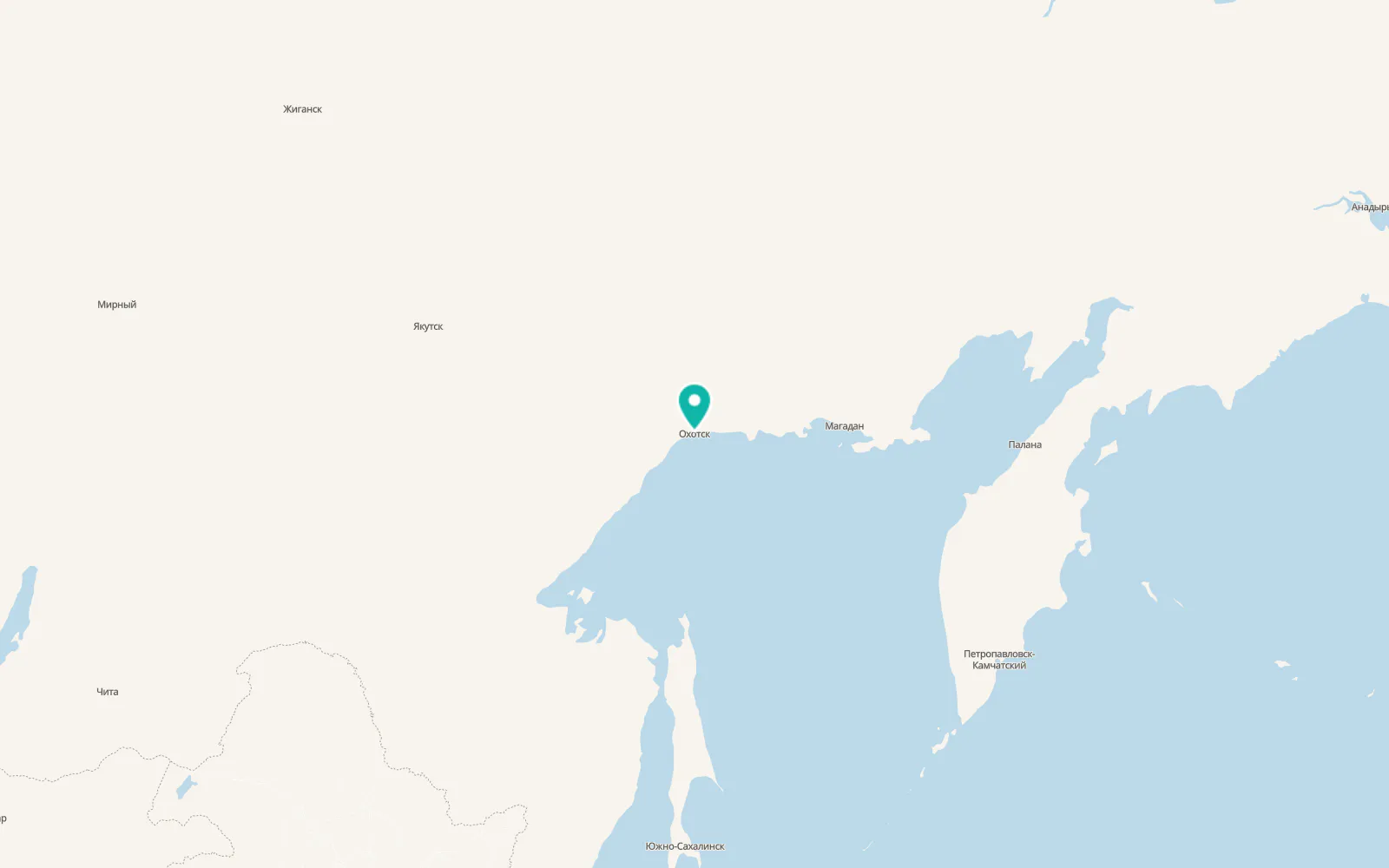 Map of Okhotsk