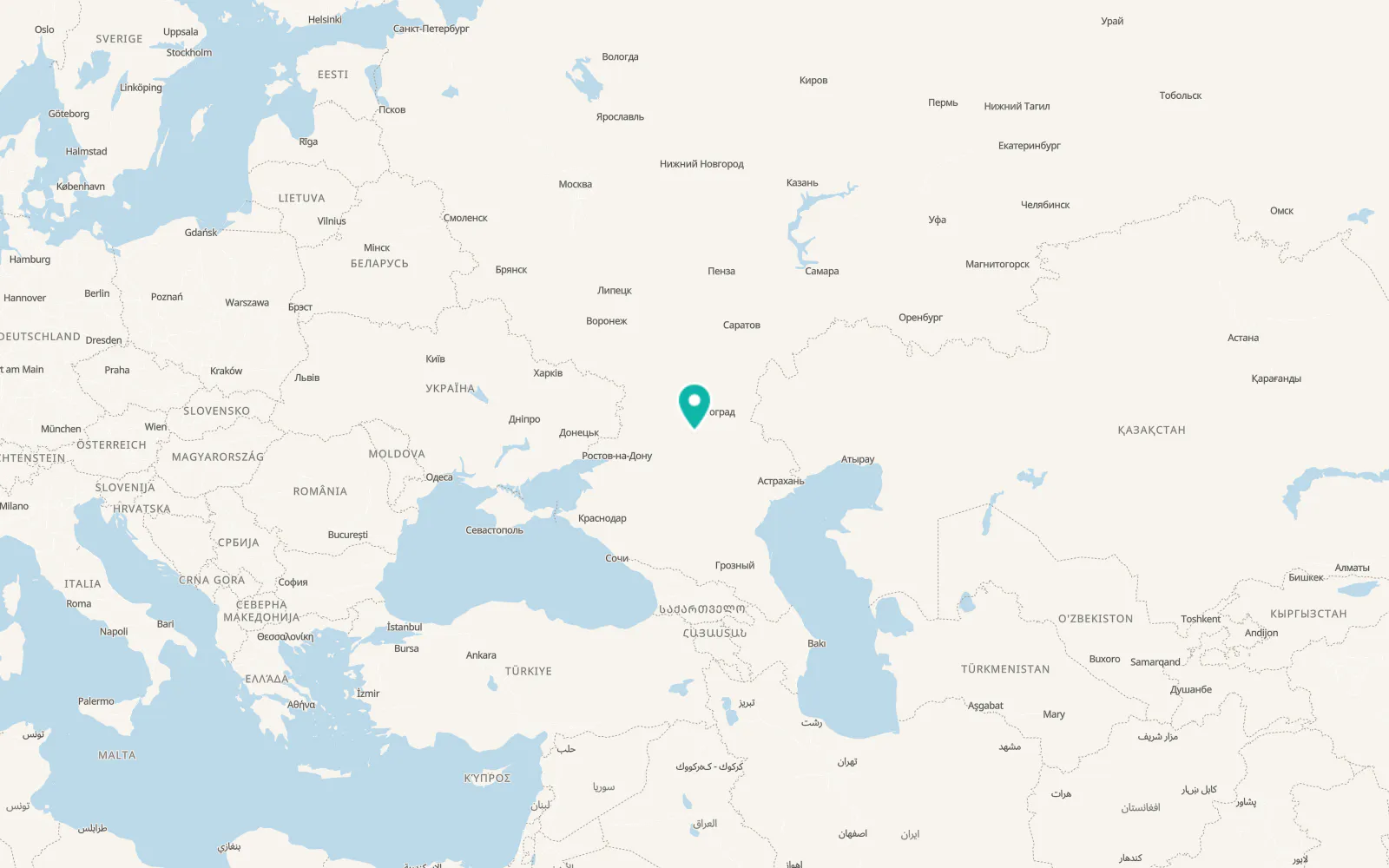 Map of Oktyabr’skiy
