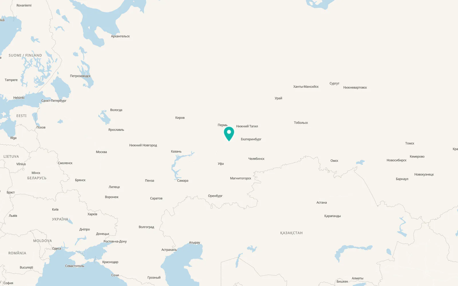 Map of Oktyabr’skiy