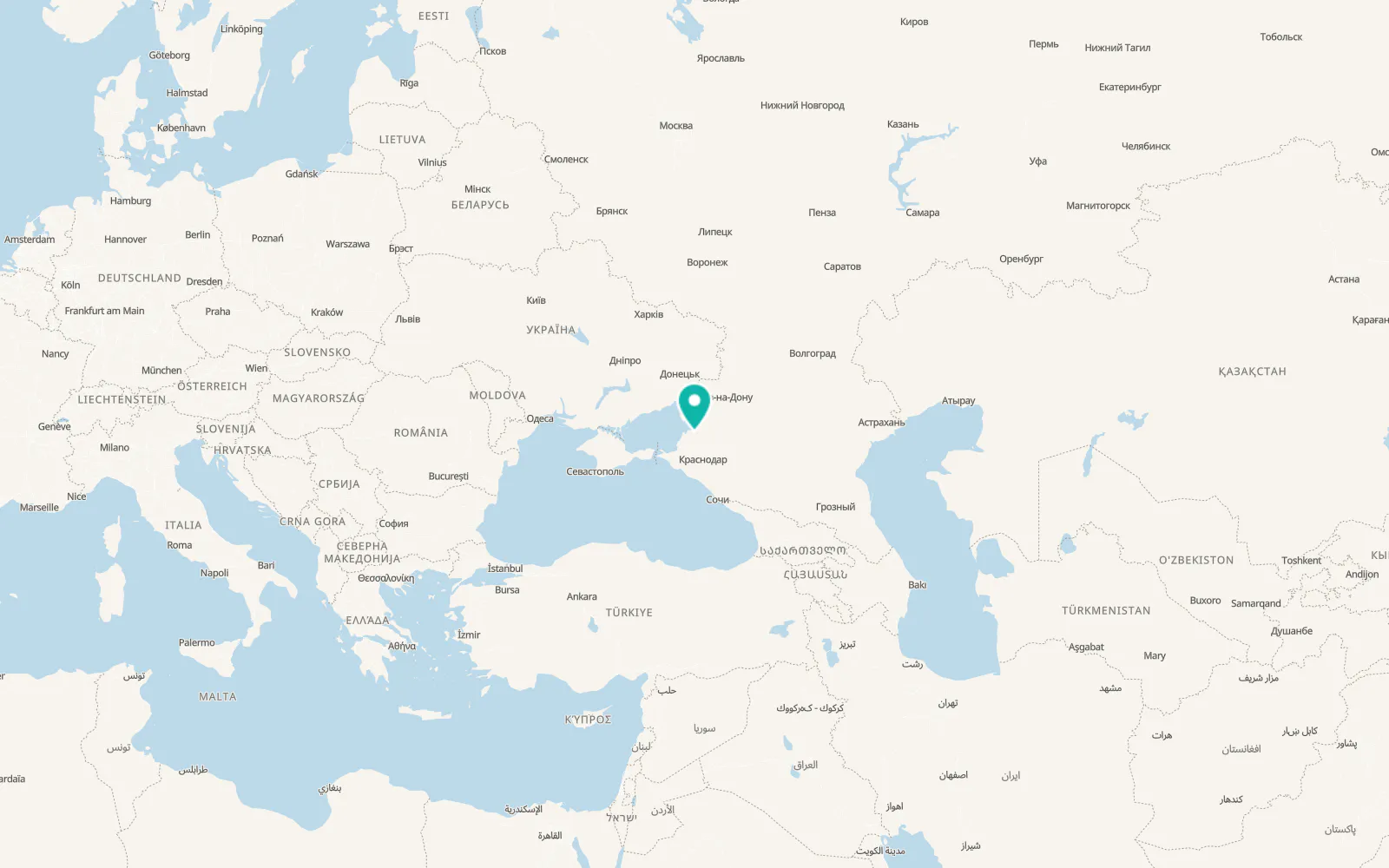 Map of Ol’ginskaya