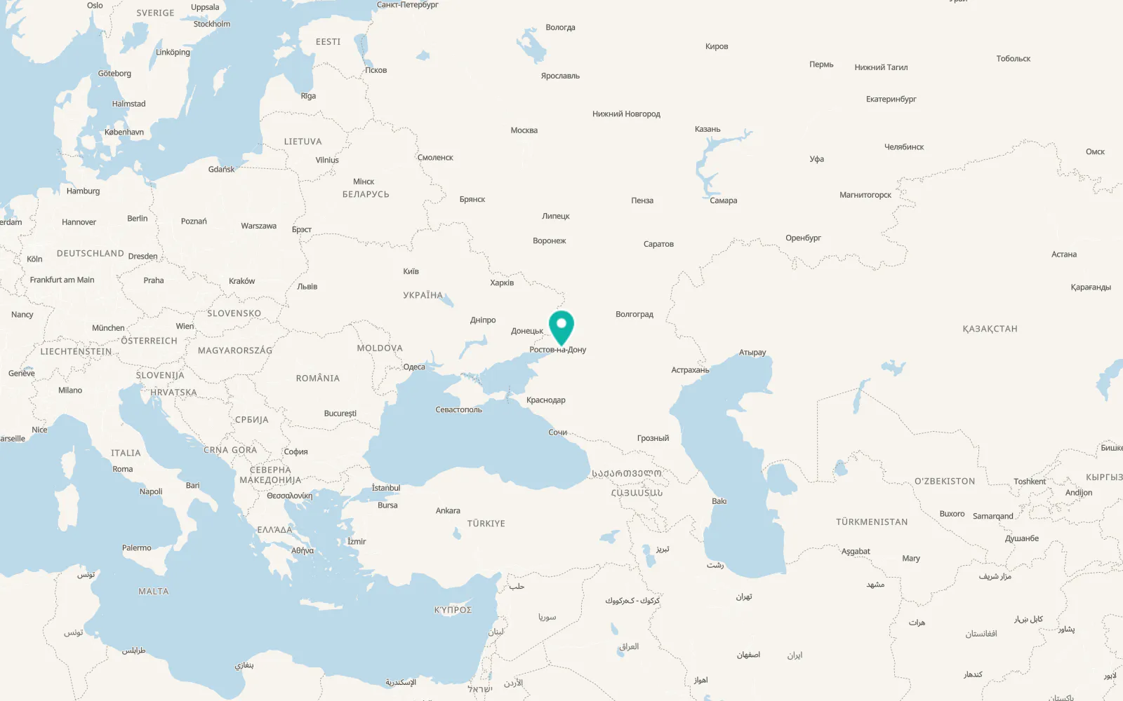 Map of Ol’ginskaya