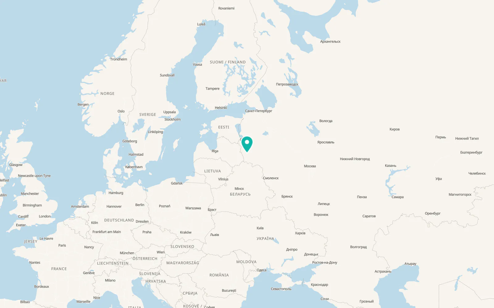 Map of Opochka