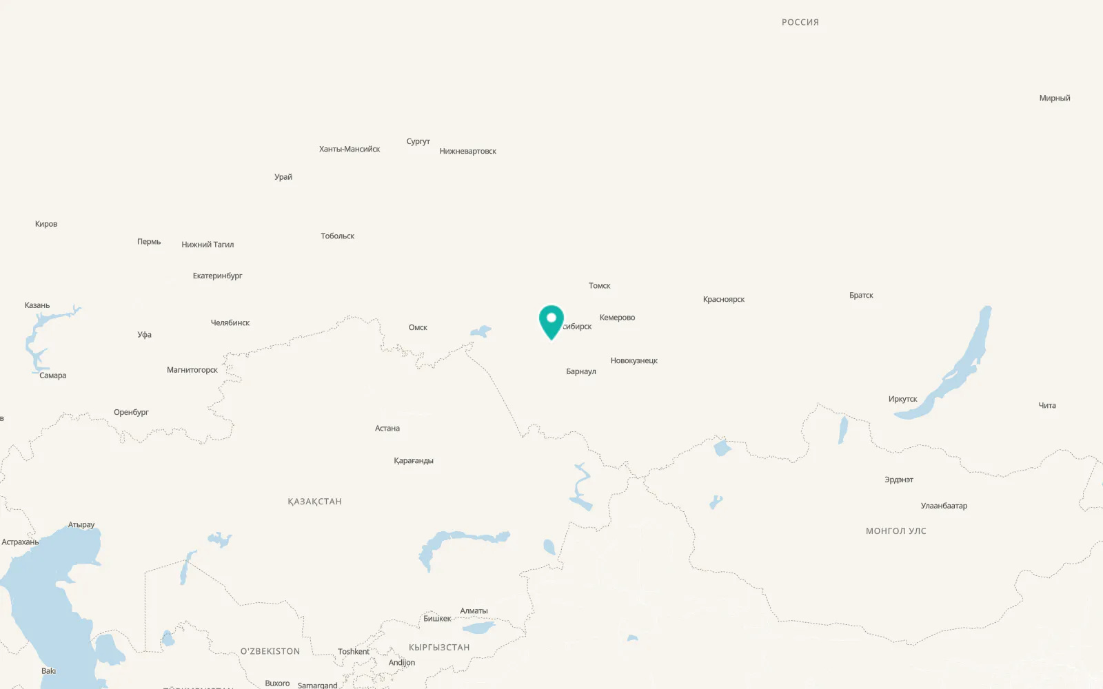 Map of Ordynskoye