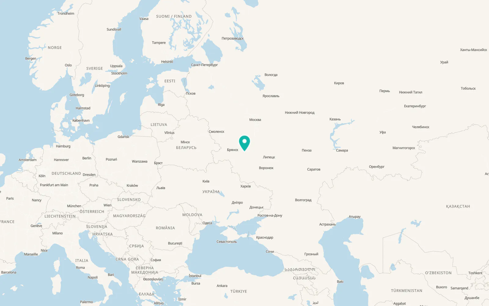 Map of Orël
