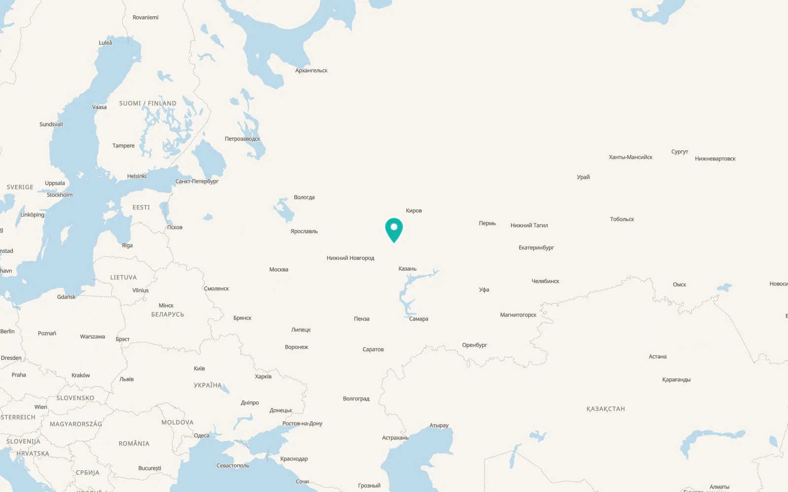 Map of Orshanka