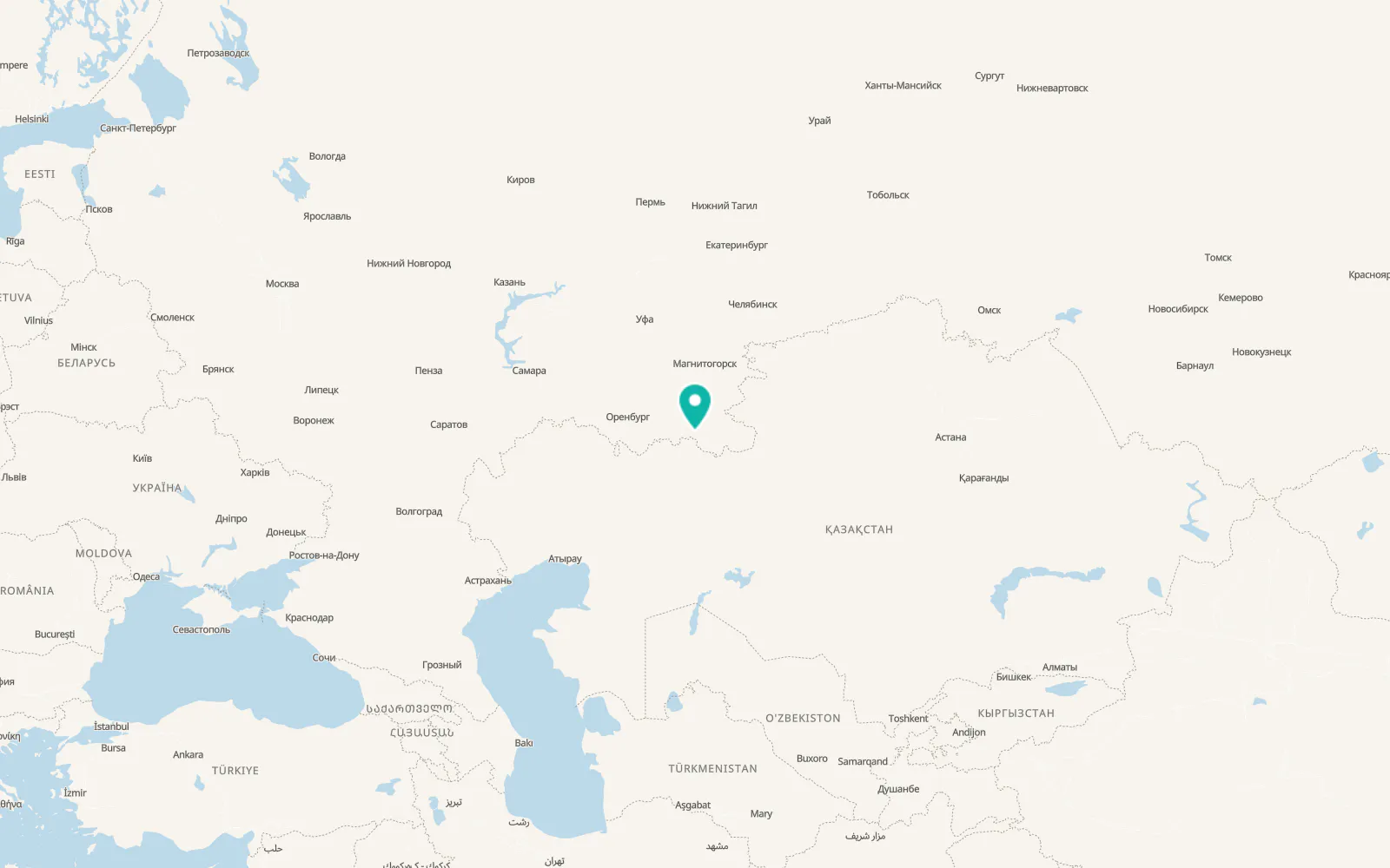Map of Orsk
