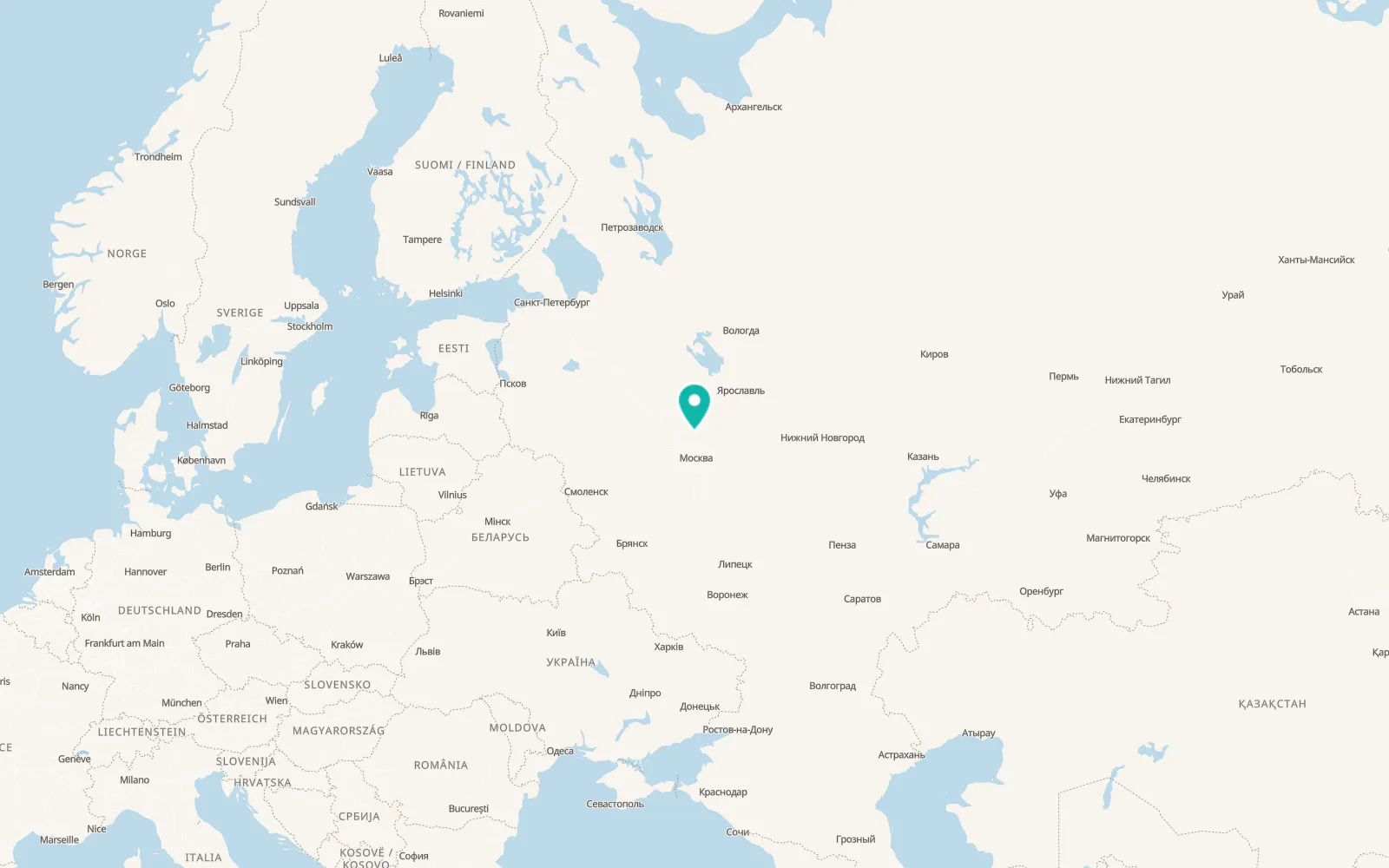 Map of Orud’yevo