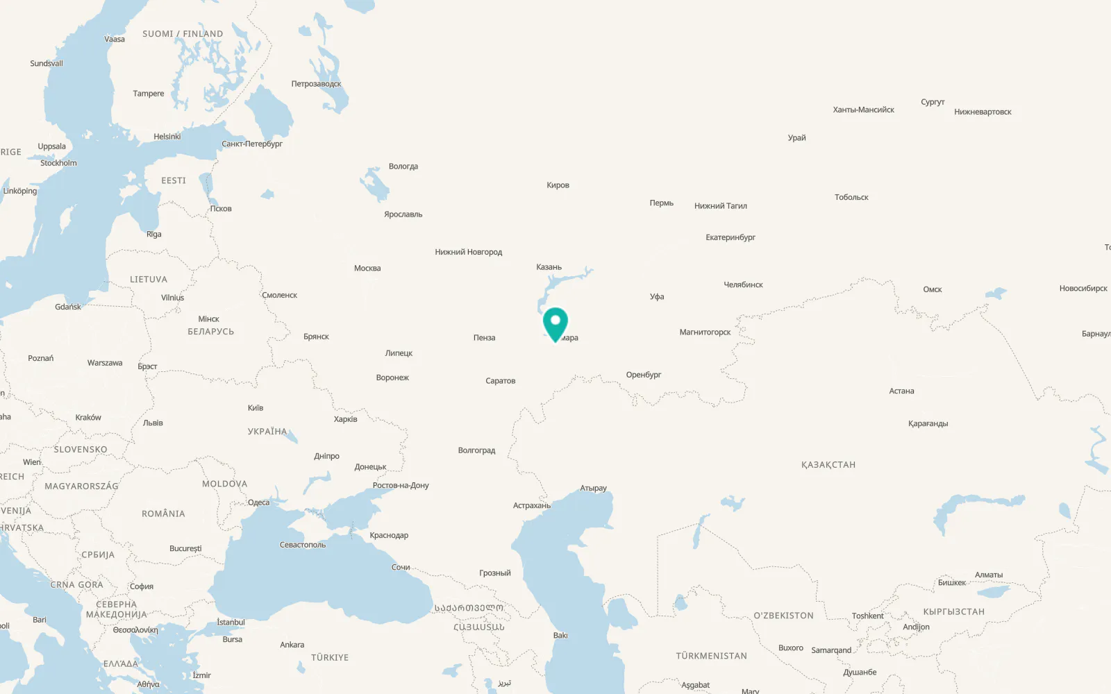 Map of Osinki