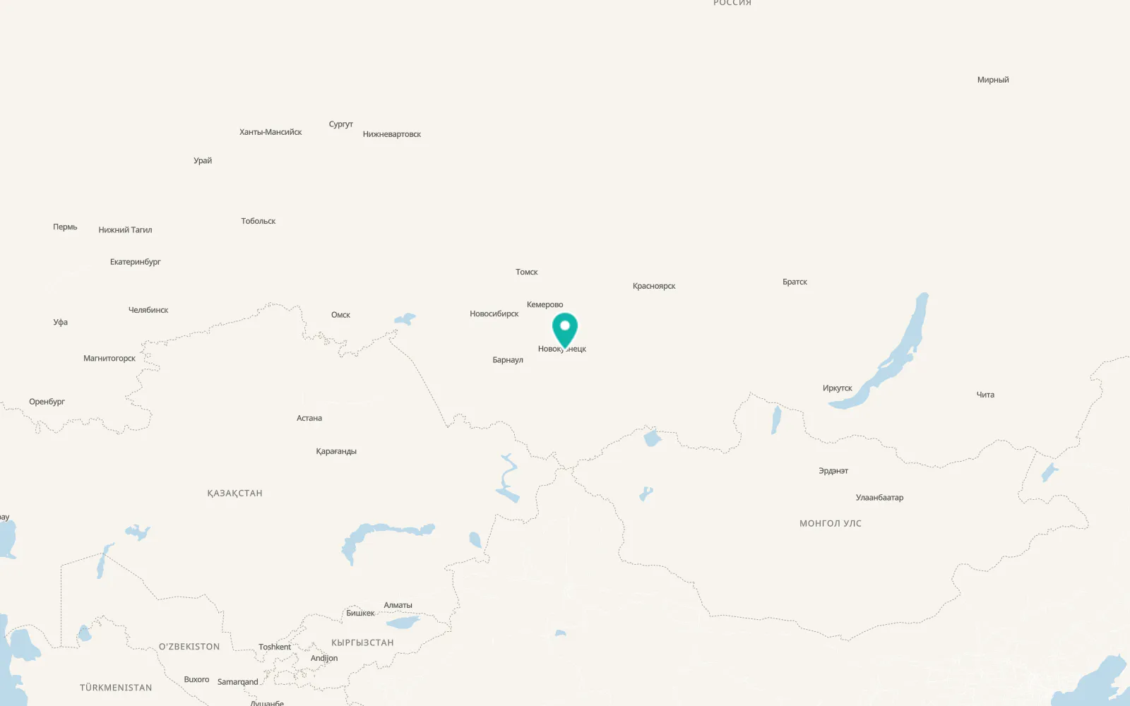 Map of Osinniki