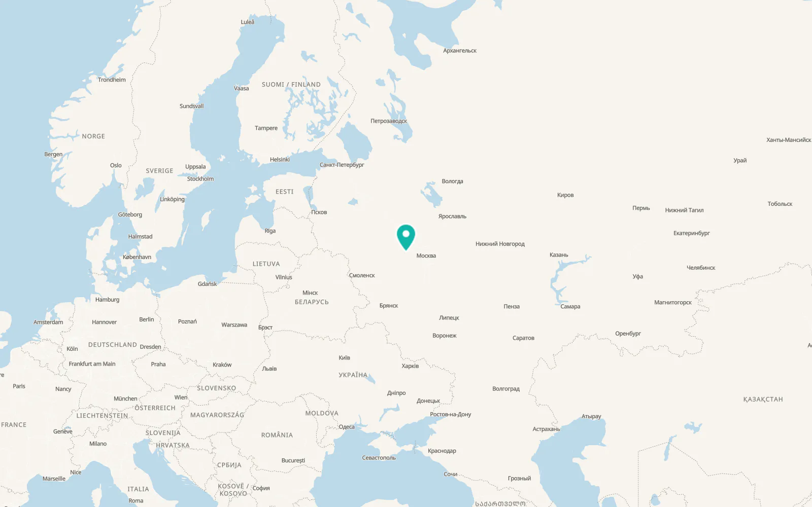 Map of Ostashëvo