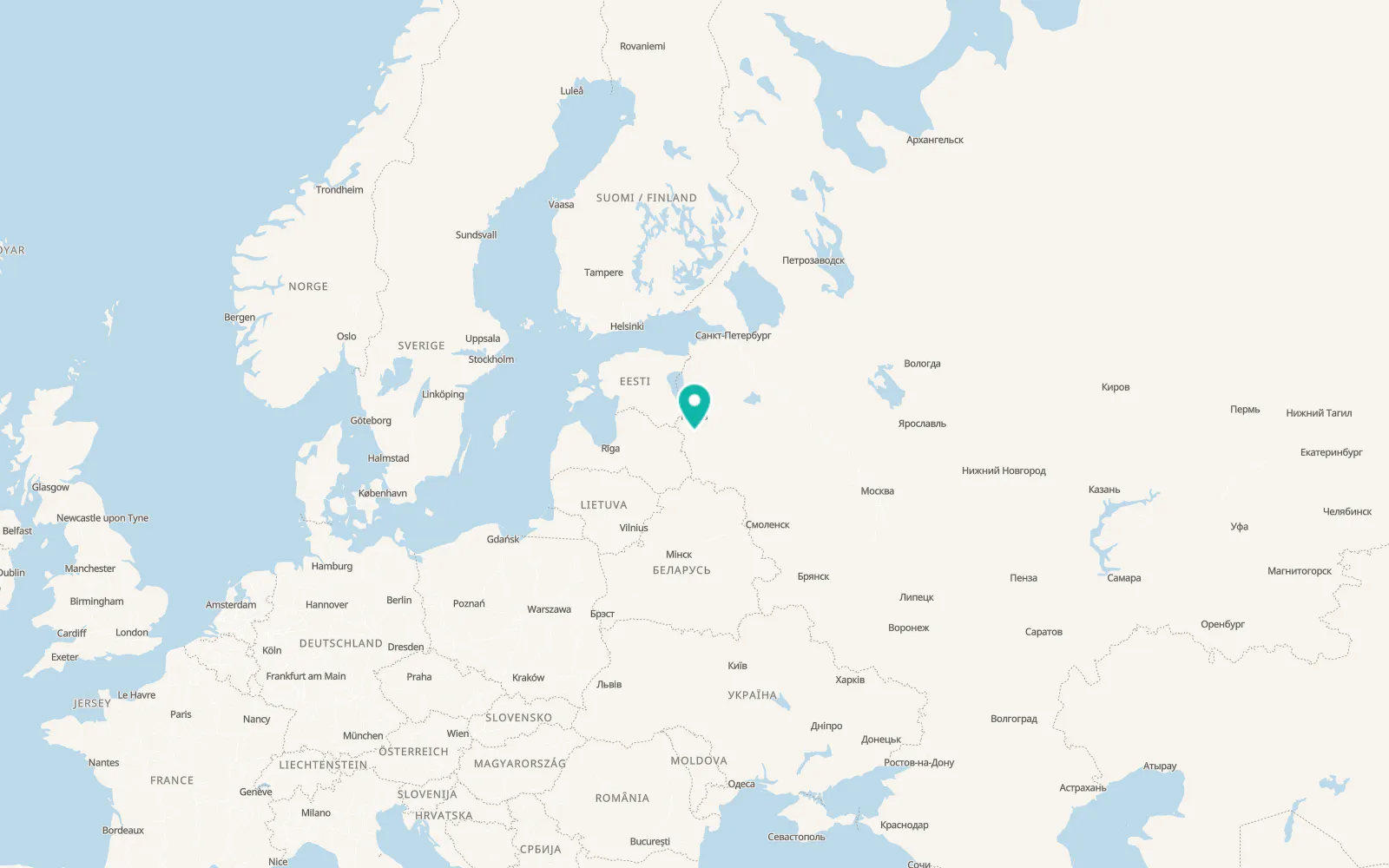Map of Ostrov
