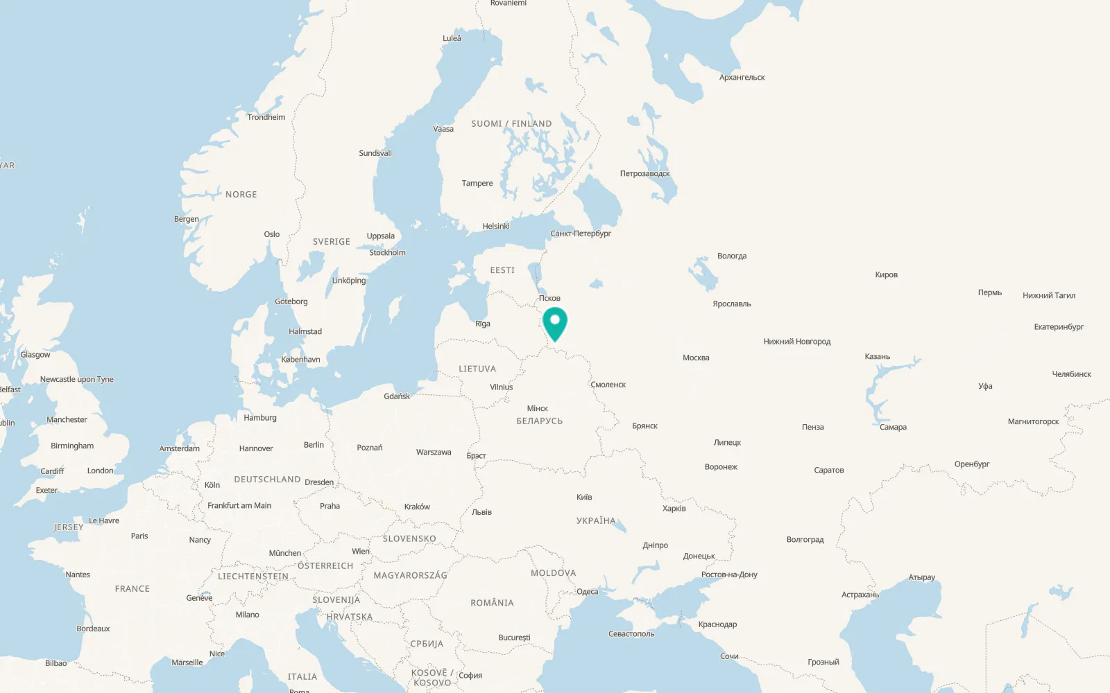 Map of Osyno