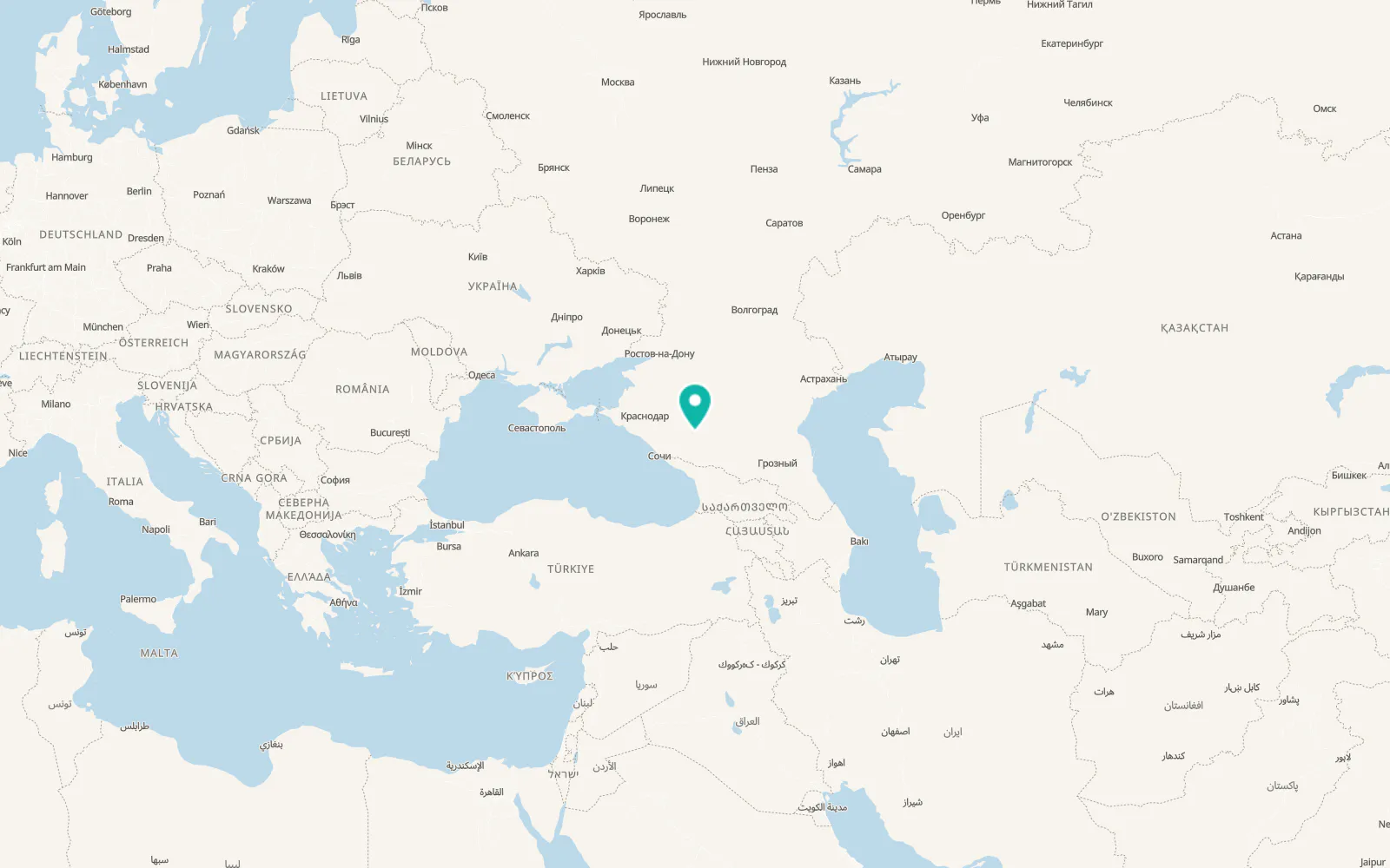 Map of Otradnaya