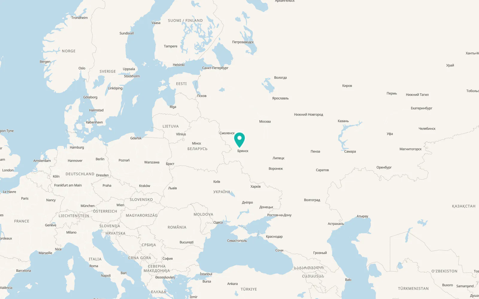 Map of Ovstug