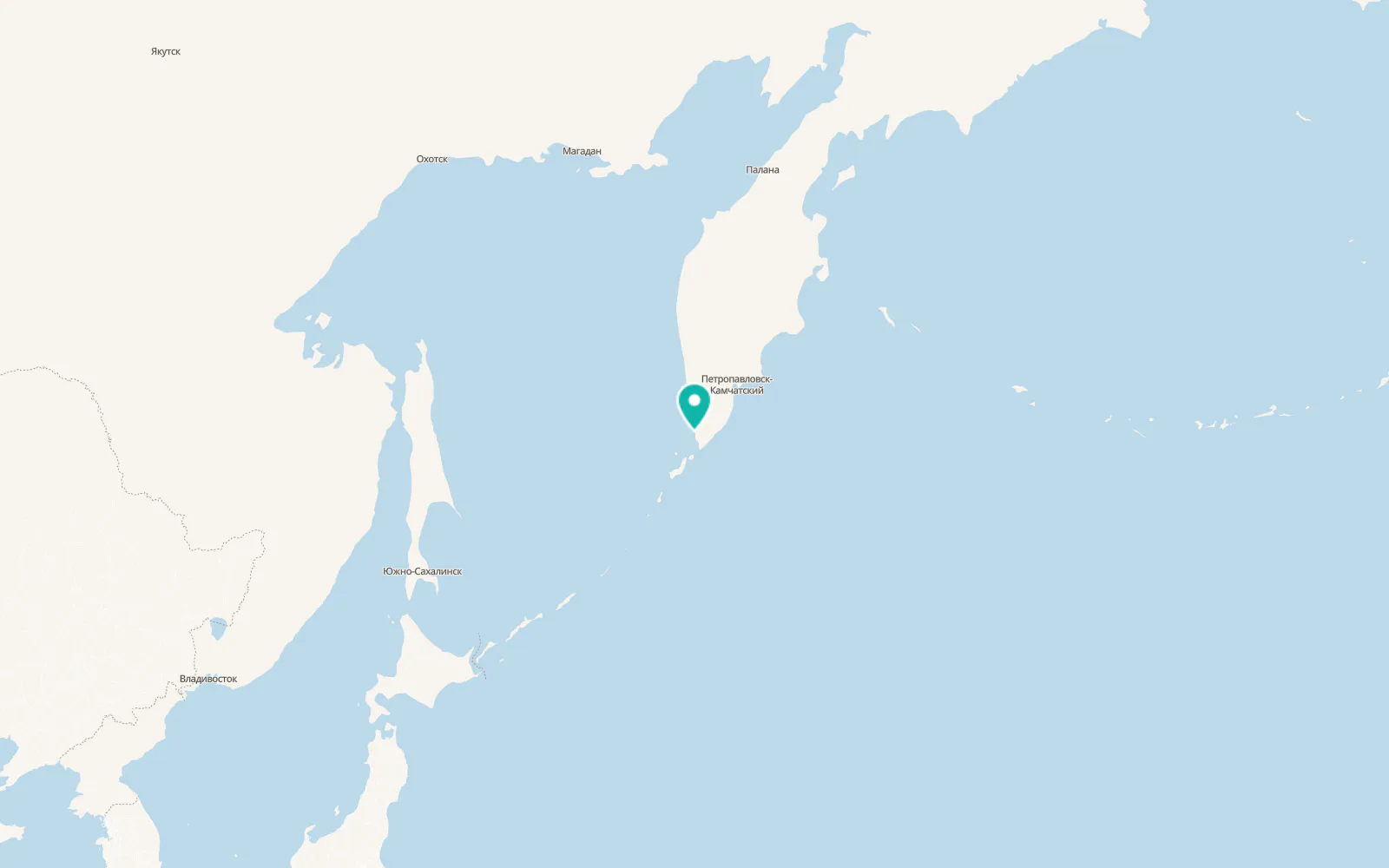 Map of Ozernovskiy