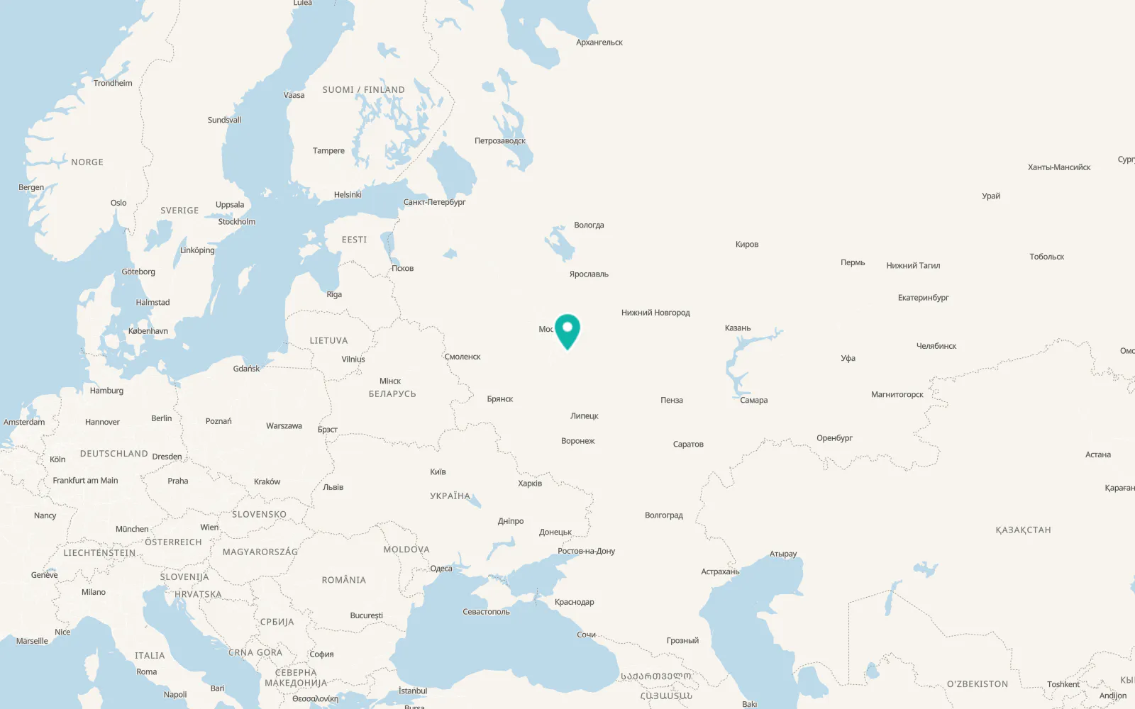 Map of Ozëry