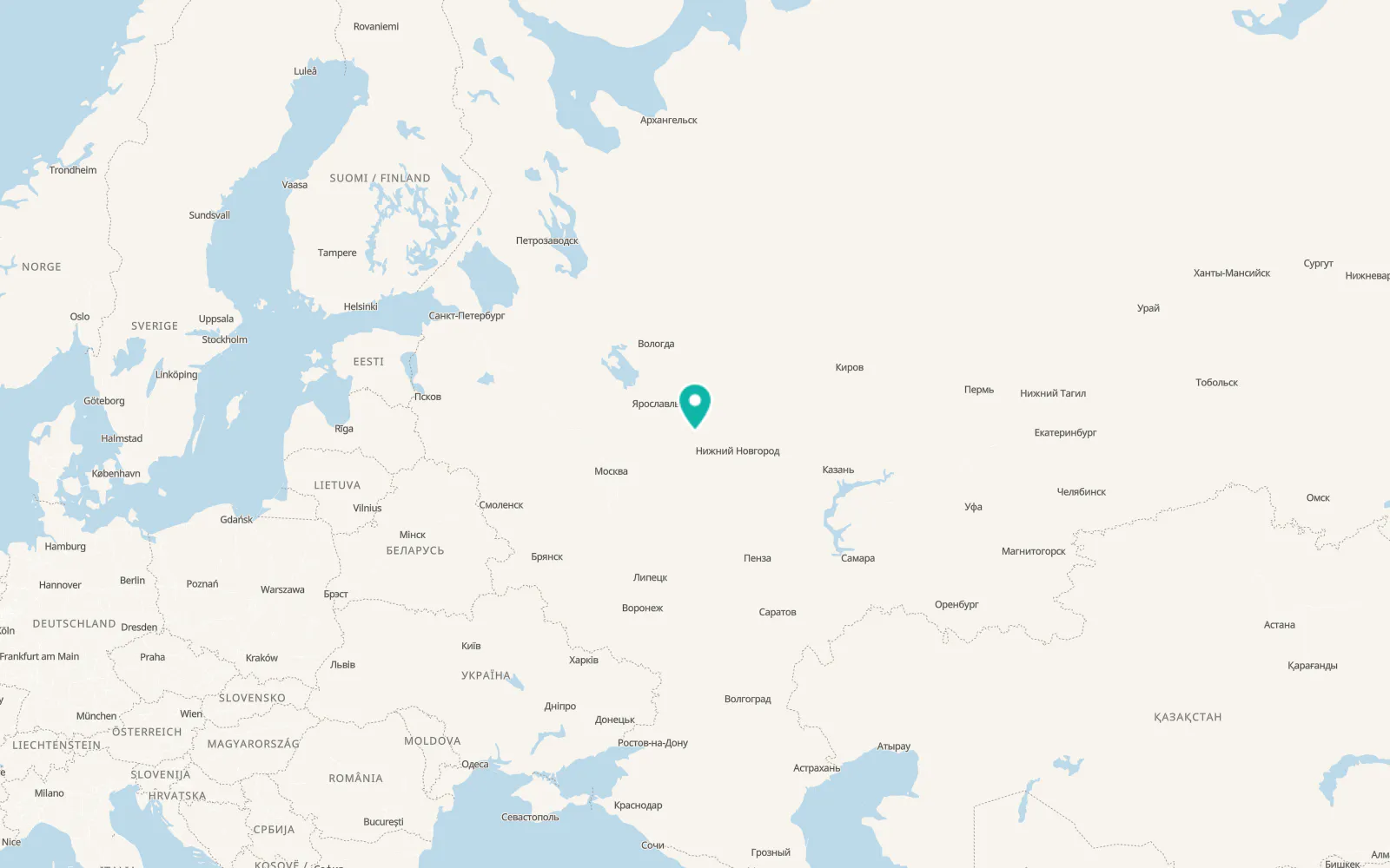 Map of Palekh