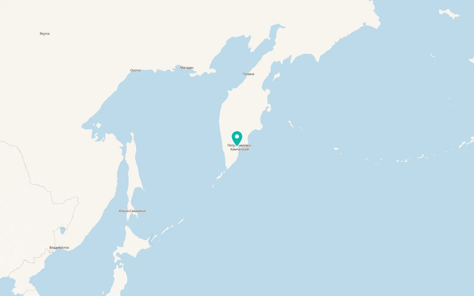 Map of Paratunka