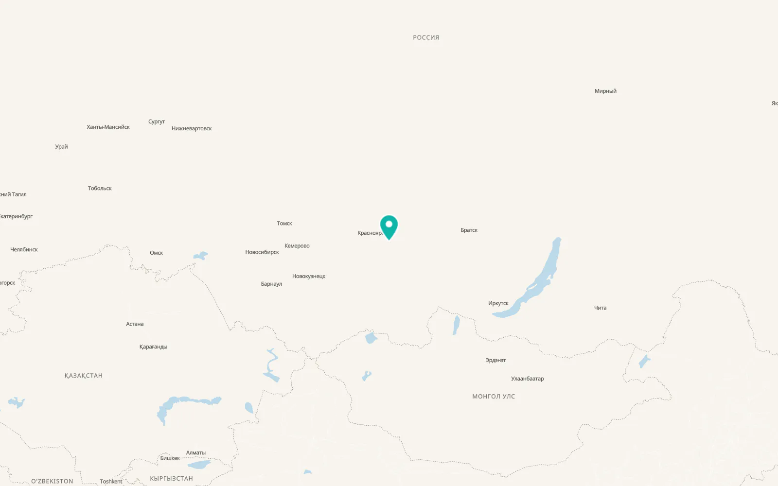 Map of Partizanskoye