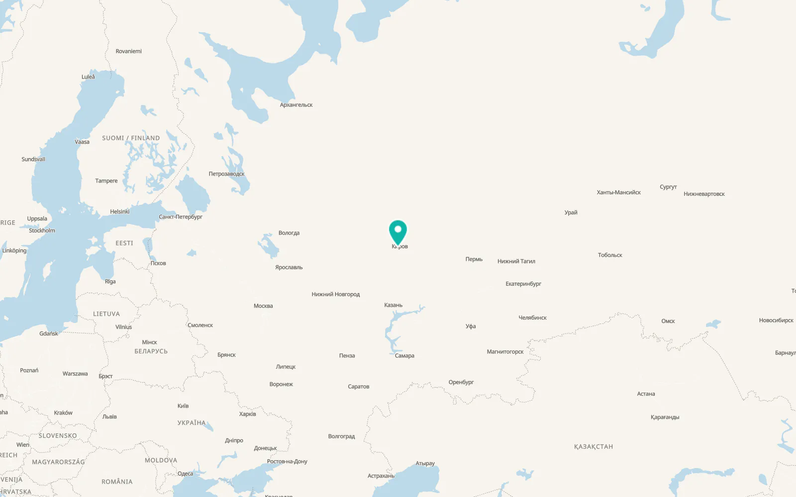 Map of Pasegovo
